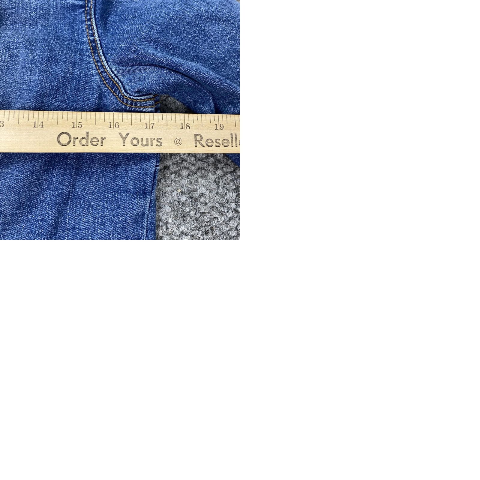 Vintage KUT from the Kloth Shirt Womens Medium Blue Denim Distressed Snap Button Western Size M / US 6-8 / IT 42-44 - 9 Thumbnail