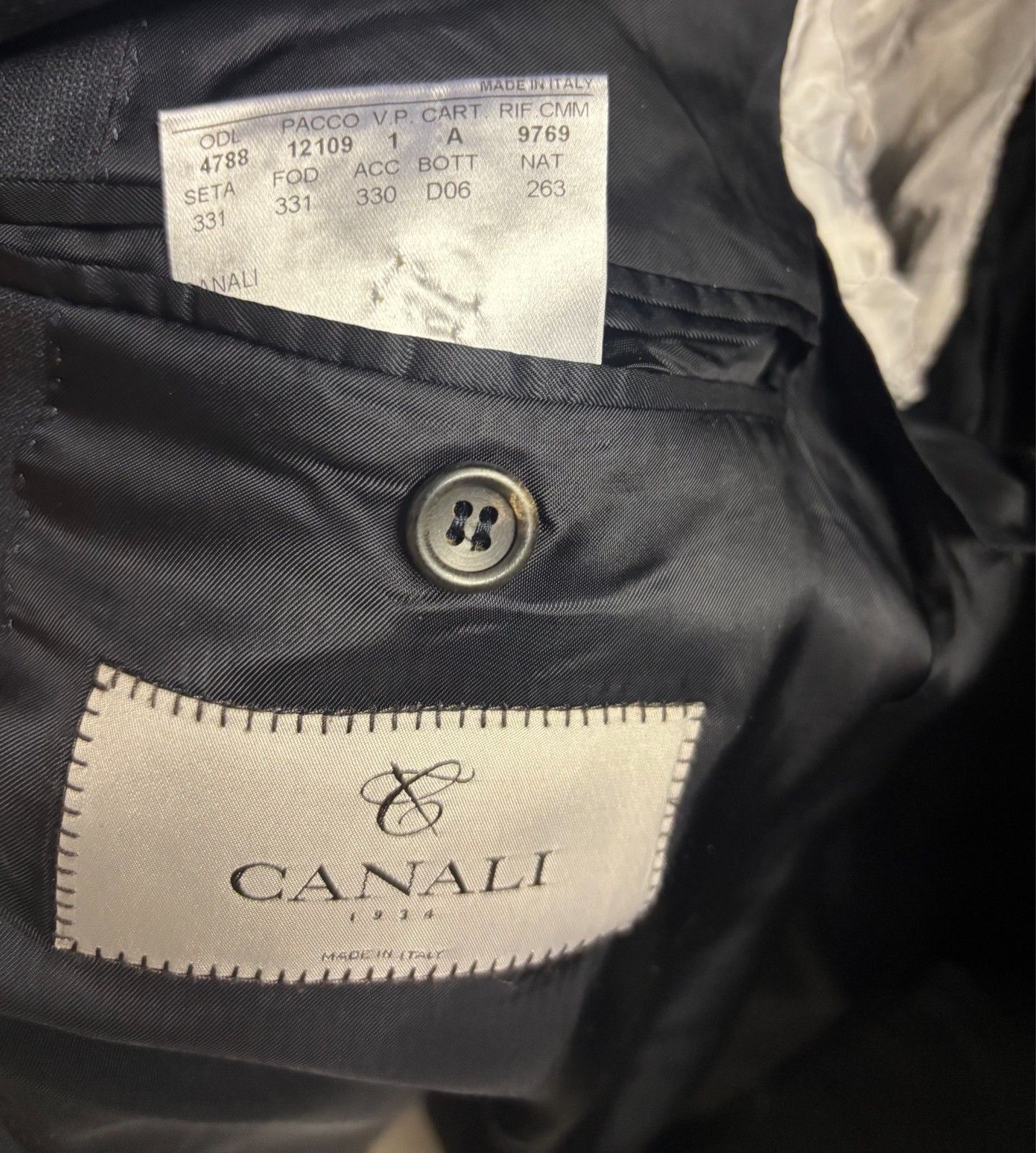 Canali Canali Men Jacket blazer two button double vented IT50R, M/L Size US M / EU 48-50 / 2 - 8 Thumbnail
