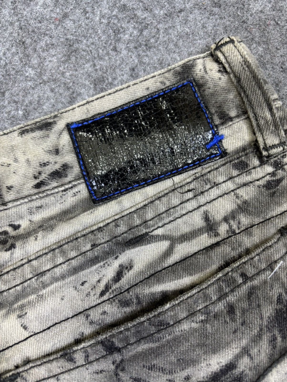 Japanese Brand 💥semanticdesign Japan Streetwear Tye Dye Metal Jeans F721 Size US 31 - 17 Thumbnail