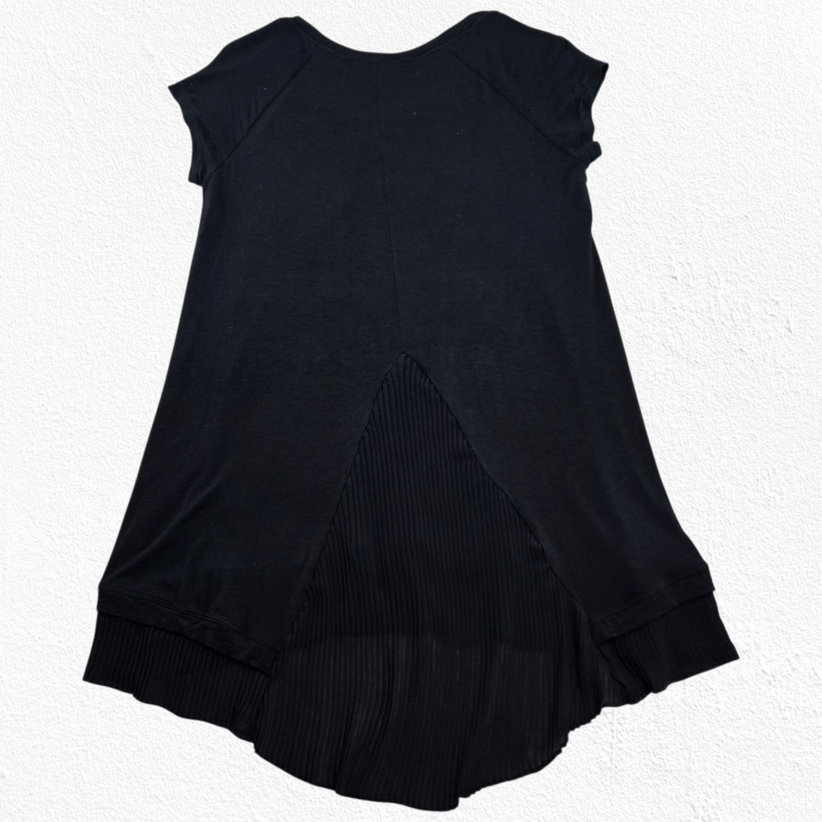 Other Black High Low Chiffon Hem Pocket Tunic Top Size Small Size S / US 4 / IT 40 - 9 Thumbnail