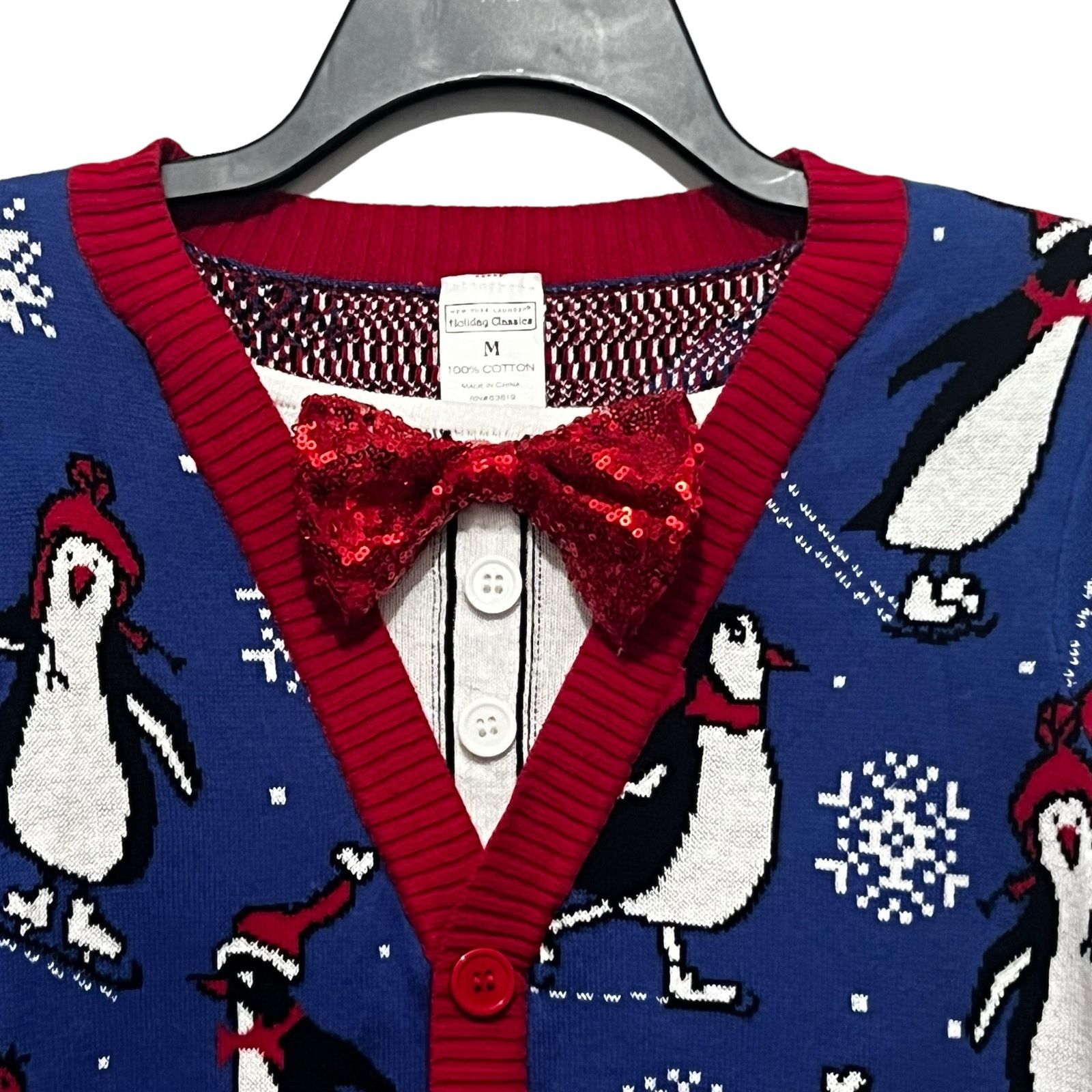 Other NY Laundry Holiday Classics Penguin Ugly Christmas Sweater Size US M / EU 48-50 / 2 - 3 Thumbnail