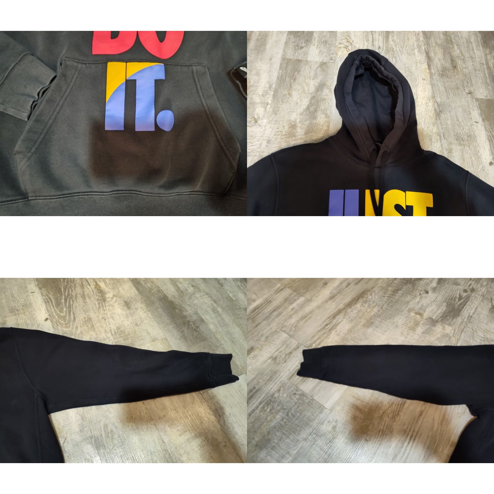 Nike Nike Hoodie Pullover Men M Black Just Do It CU4271-010 Swoosh Logo Sweatshirt SFleece Lined" Size US M / EU 48-50 / 2 - 8 Thumbnail