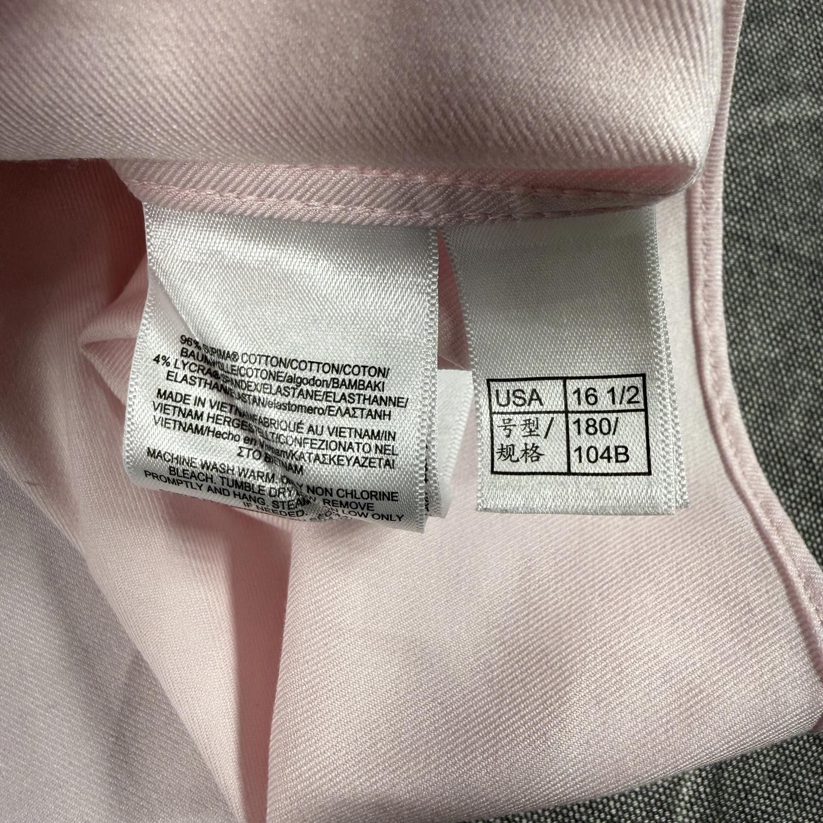 Brooks Brothers Brooks Brothers Shirt Men's 16 1/2 Pink Milano Fit Button Up Size US L / EU 52-54 / 3 - 7 Thumbnail