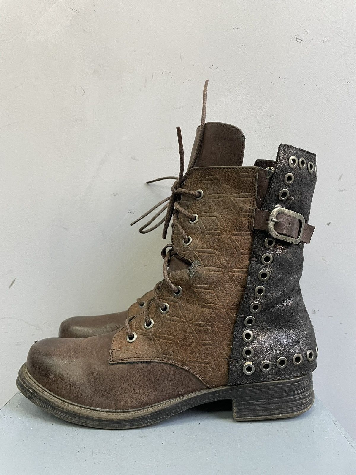 If Six Was Nine Ankle moto guidi style leather boots A.S. 98 boota 90s Size US 7.5 / EU 40-41 - 7 Thumbnail