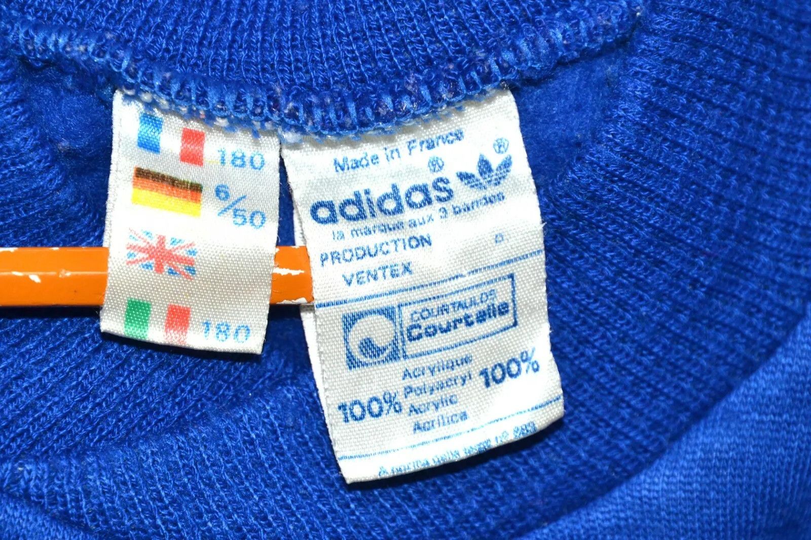 Adidas VINTAGE ADIDAS 1980'S JERSEY ADIDAS VENTEX SIZE S ADULT Size US S / EU 44-46 / 1 - 7 Thumbnail