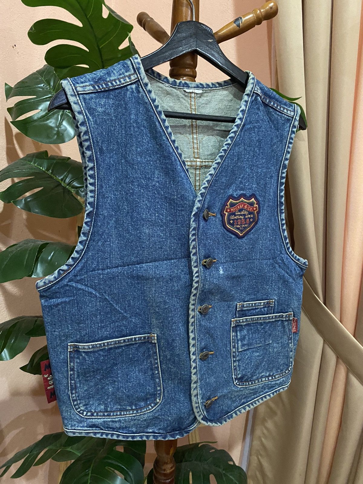 Mickey Mouse Vintage Mickey & Co. Denim Vest Disney Americana Classic Size US M / EU 48-50 / 2 - 3 Thumbnail