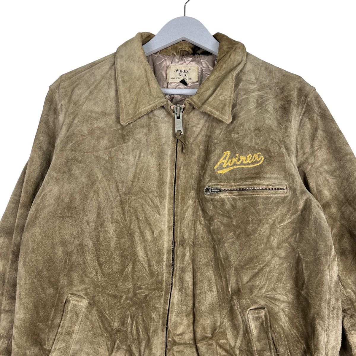 Avirex 🔥 VINTAGE AVIREX LEATHER MOTO RIDER JACKET Size US M / EU 48-50 / 2 - 3 Thumbnail
