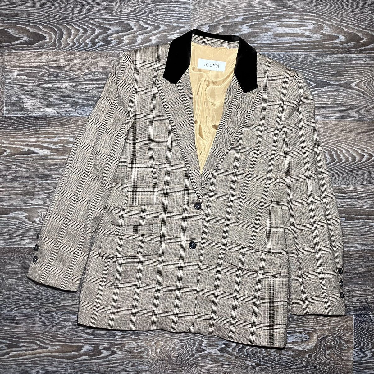 Laurel Women’s LAUREL Checkered Wool Blazer Size M / US 6-8 / IT 42-44 - 1 Thumbnail