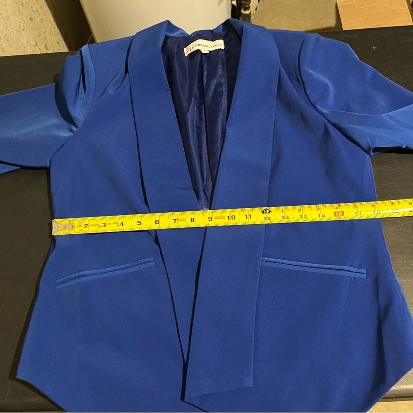 Other G by Giuliana Rancic Royal Blue Blazer Size M Open Front Size M / US 6-8 / IT 42-44 - 9 Thumbnail