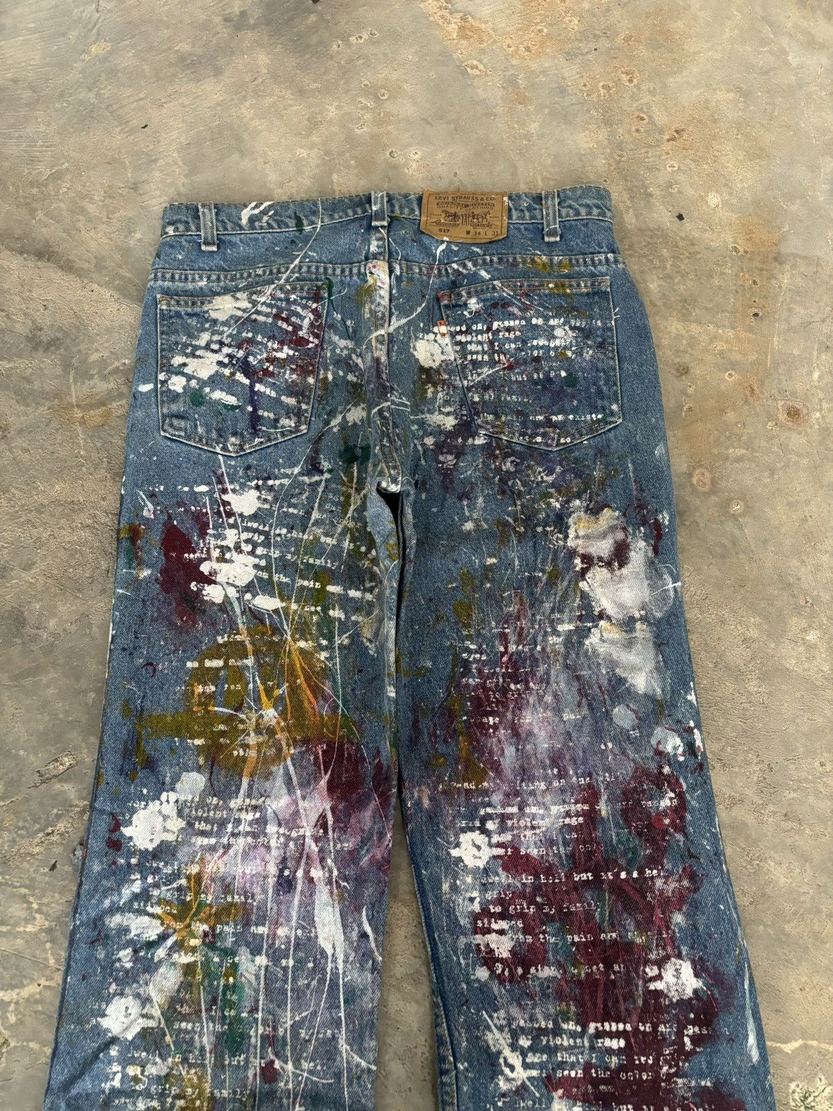 Levi's Vintage Clothing Vintage Levis Orange Tab 517 Painter Art Denim Size US 34 / EU 50 - 4 Thumbnail