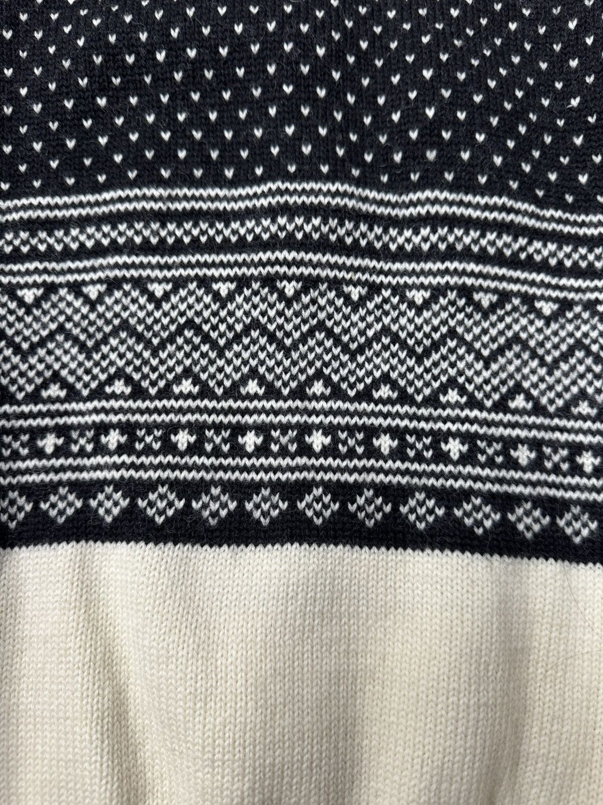 Yohji Yamamoto SAMPLE AW1998 Yohji Yamamoto Pour Homme Nordic Wool Sweater Size US M / EU 48-50 / 2 - 2 Thumbnail