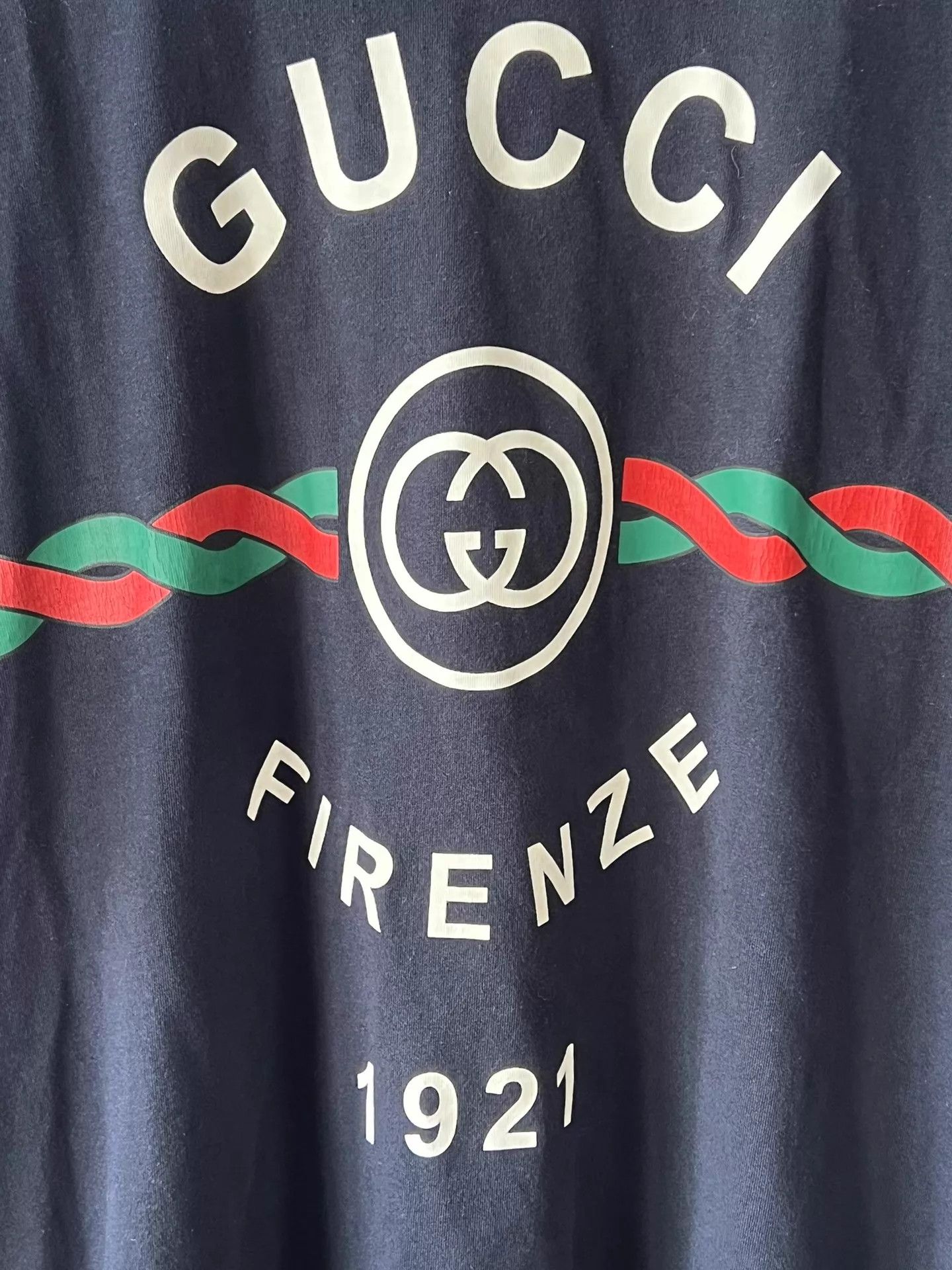 Gucci Gucci 1921 GG Red/Green Ribbon Relaxed XL T-Shirt Size US XL / EU 56 / 4 - 5 Thumbnail