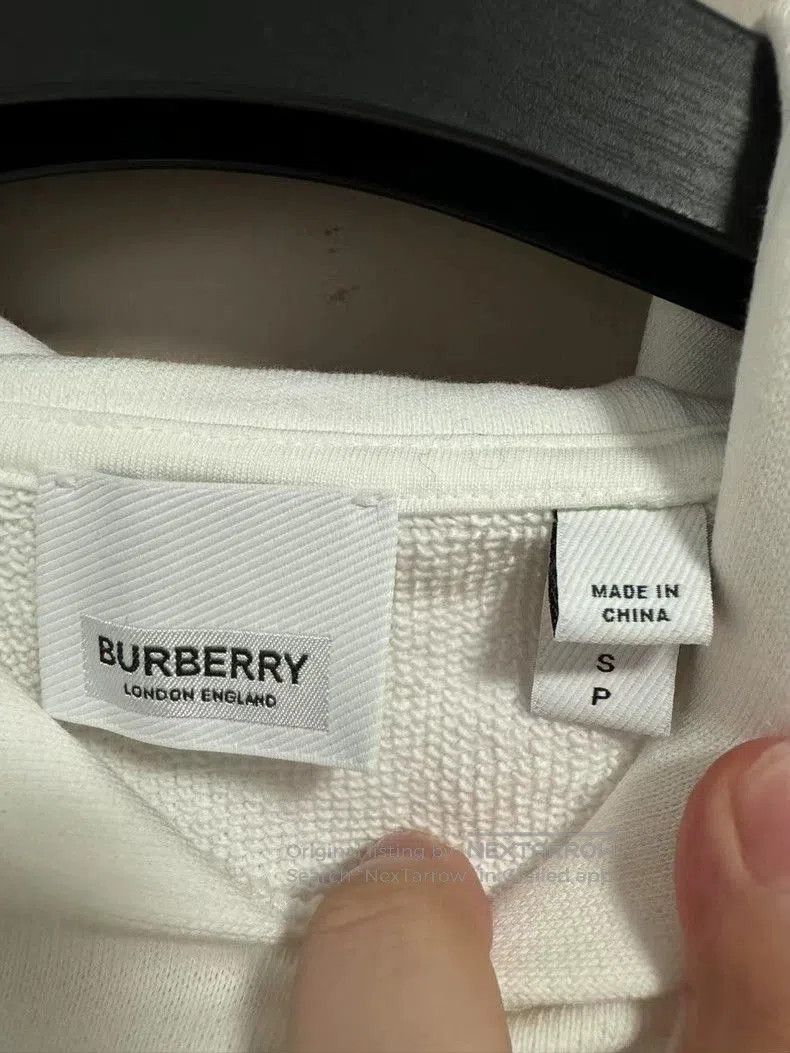 Burberry Burberry Logo Print White Hoodie. Size US S / EU 44-46 / 1 - 3 Thumbnail