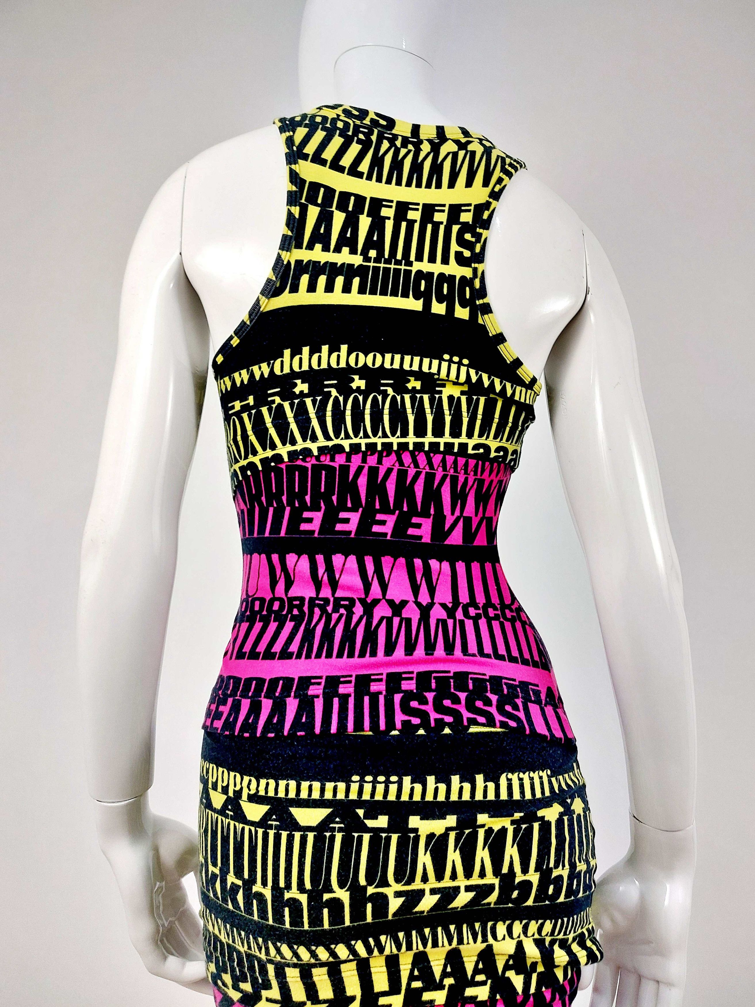 Dolce & Gabbana Runway 2012 F/W Dolce & Gabbana Alphabet Fergie Dress Size S / US 4 / IT 40 - 16 Thumbnail