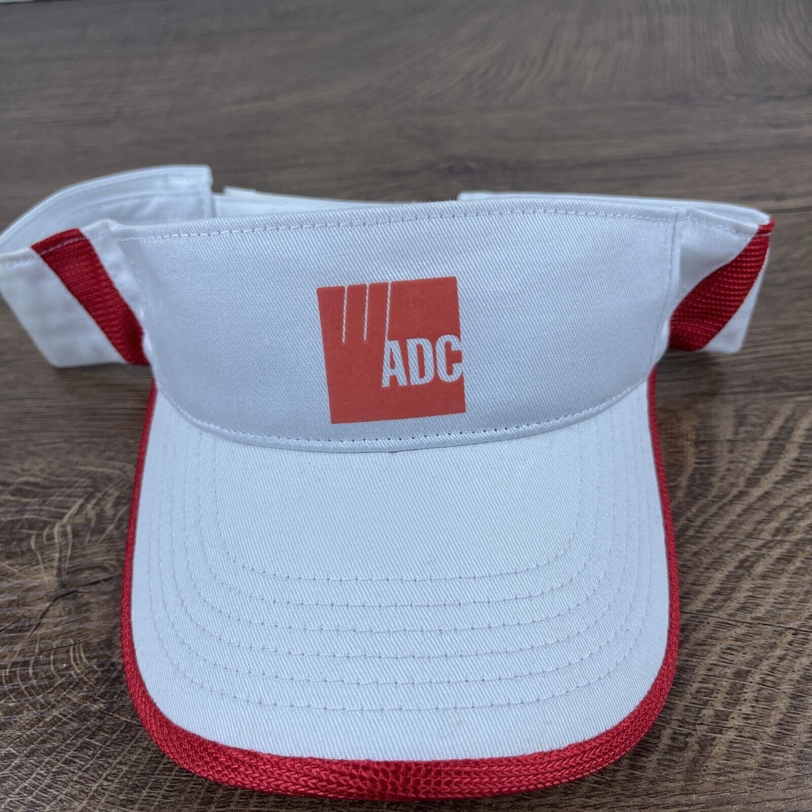 Other ADC Visor Cap White Adjustable Hat Adult Size Hat White Cap Size ONE SIZE - 4 Thumbnail