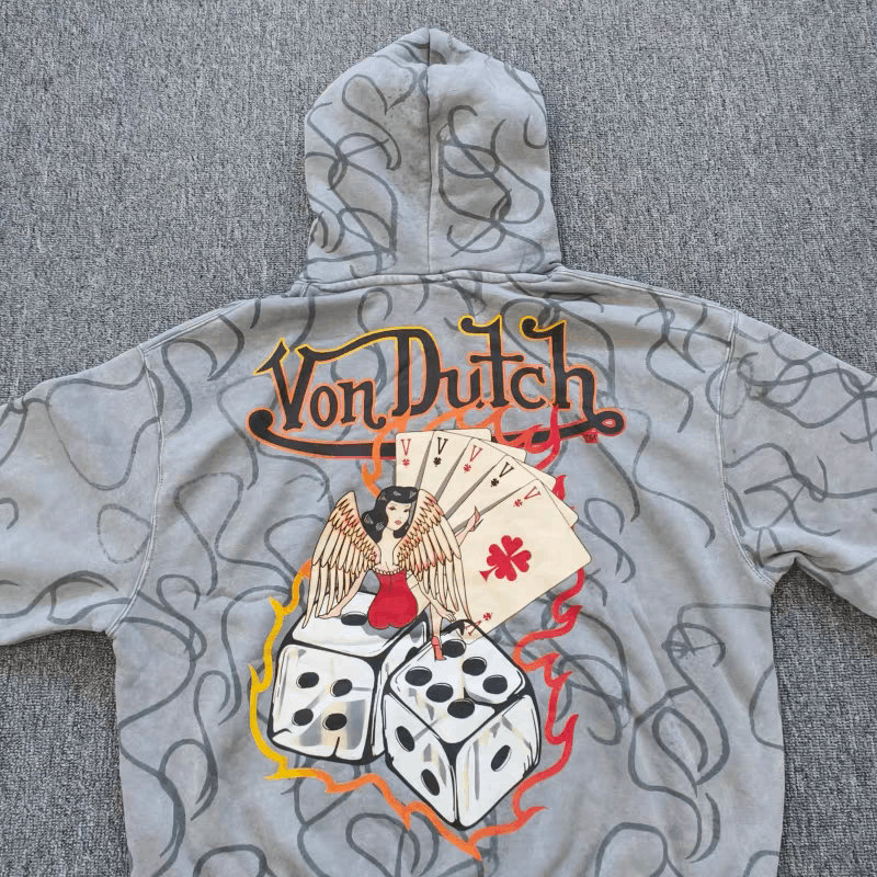 Von Dutch Von Dutch "Lucky 8-Ball" All Over Print Hoodie Size US L / EU 52-54 / 3 - 4 Thumbnail