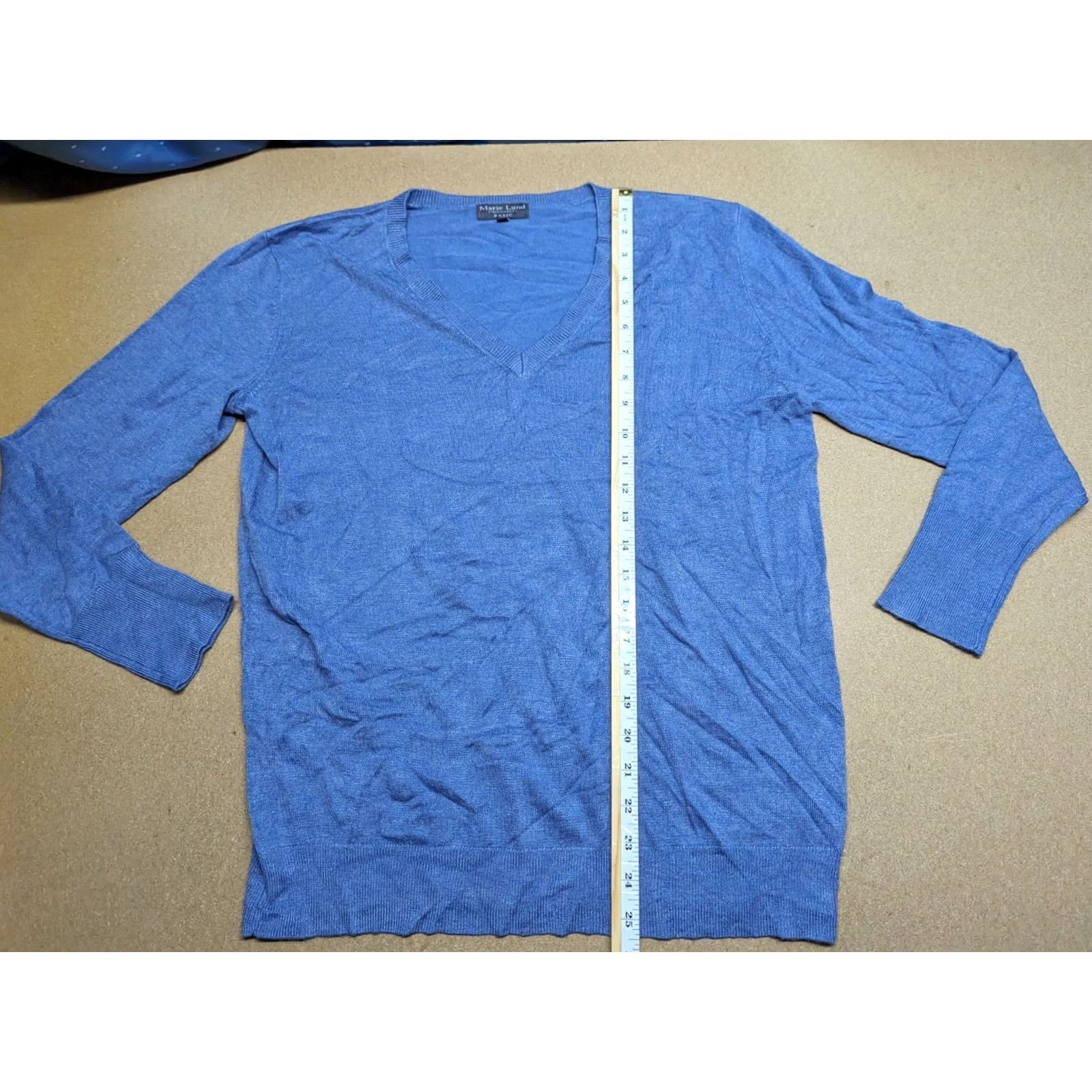 Vintage Marie Lund Copenhagen Womens Jumper Size XL Pullover Blouse Viscose Sweater Blue Size XL / US 12-14 / IT 48-50 - 5 Thumbnail