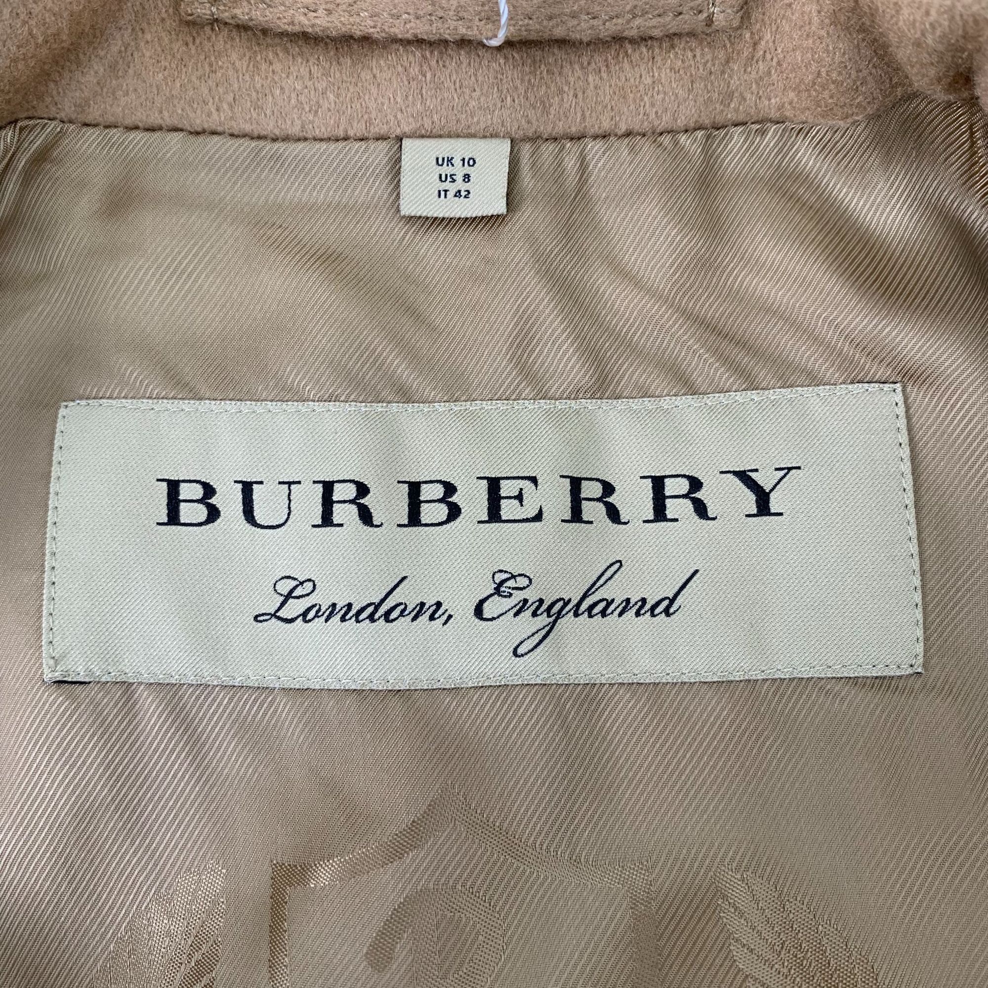 Burberry Burberry Womens Double-Breasted Wool & Cashmere Trench Coat Size M / US 6-8 / IT 42-44 - 8 Thumbnail