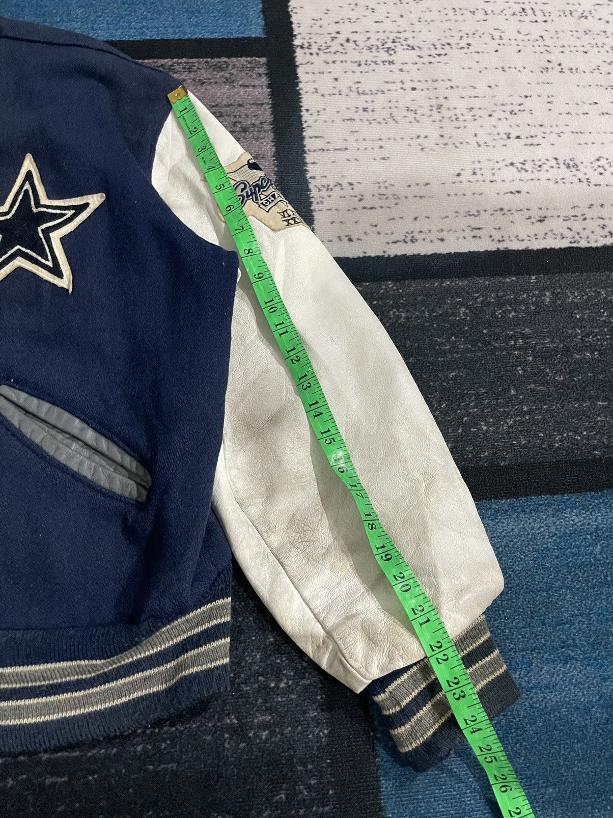 NFL Vintage Delong Nfl Cowboys Varsity Jacket Size US XL / EU 56 / 4 - 22 Thumbnail