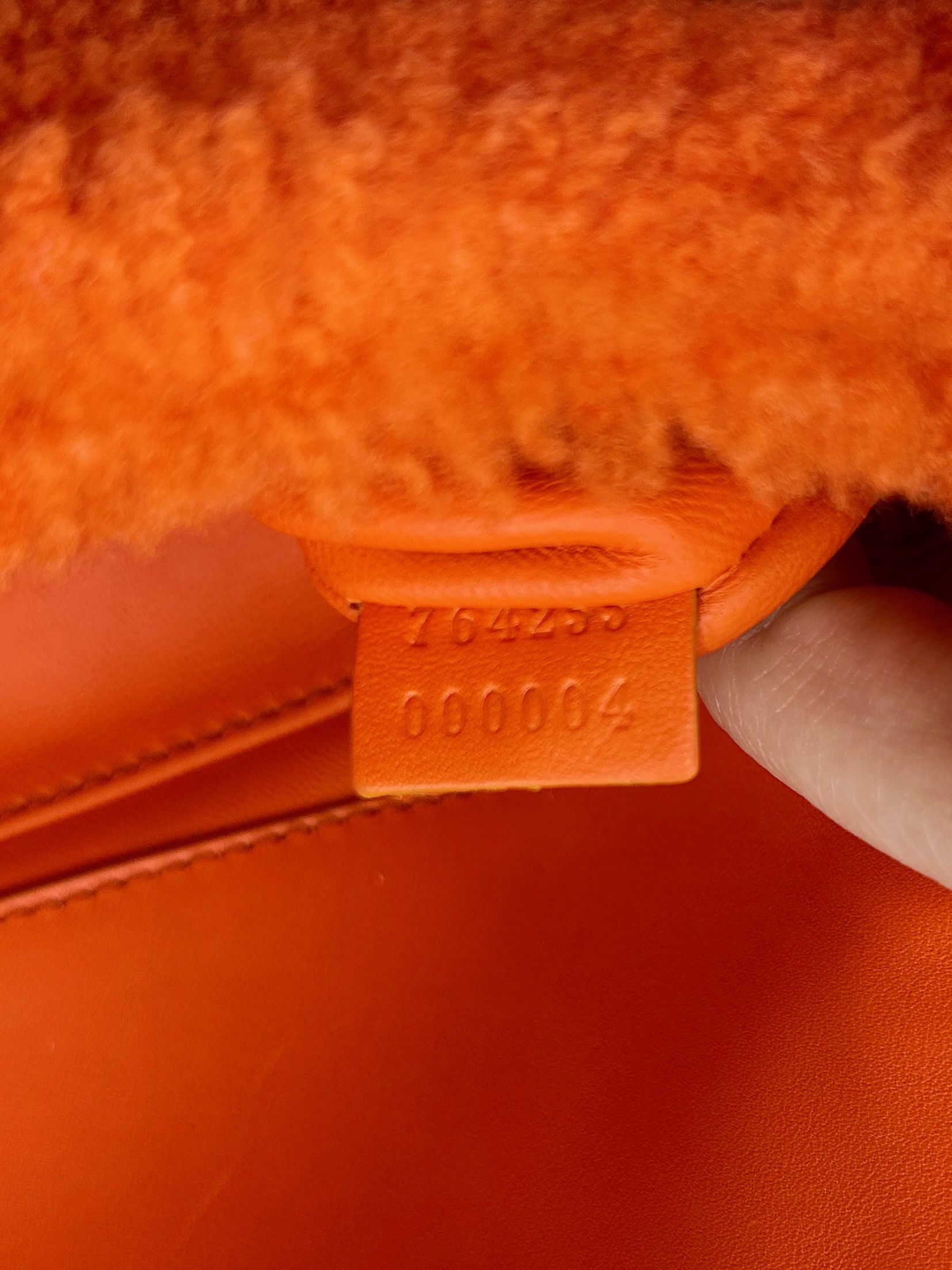 Gucci Gucci Horsebit Chain Bag in Orange Merino Wool Size ONE SIZE - 9 Thumbnail
