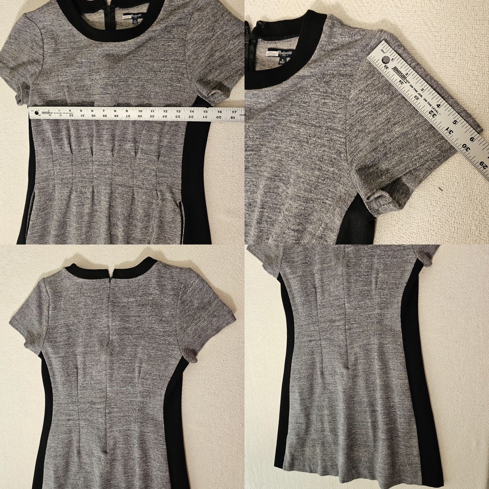 Madewell Madewell Dress Color Block Short Sleeve Fit and Flare Size 30" / US 8 / IT 44 - 9 Thumbnail