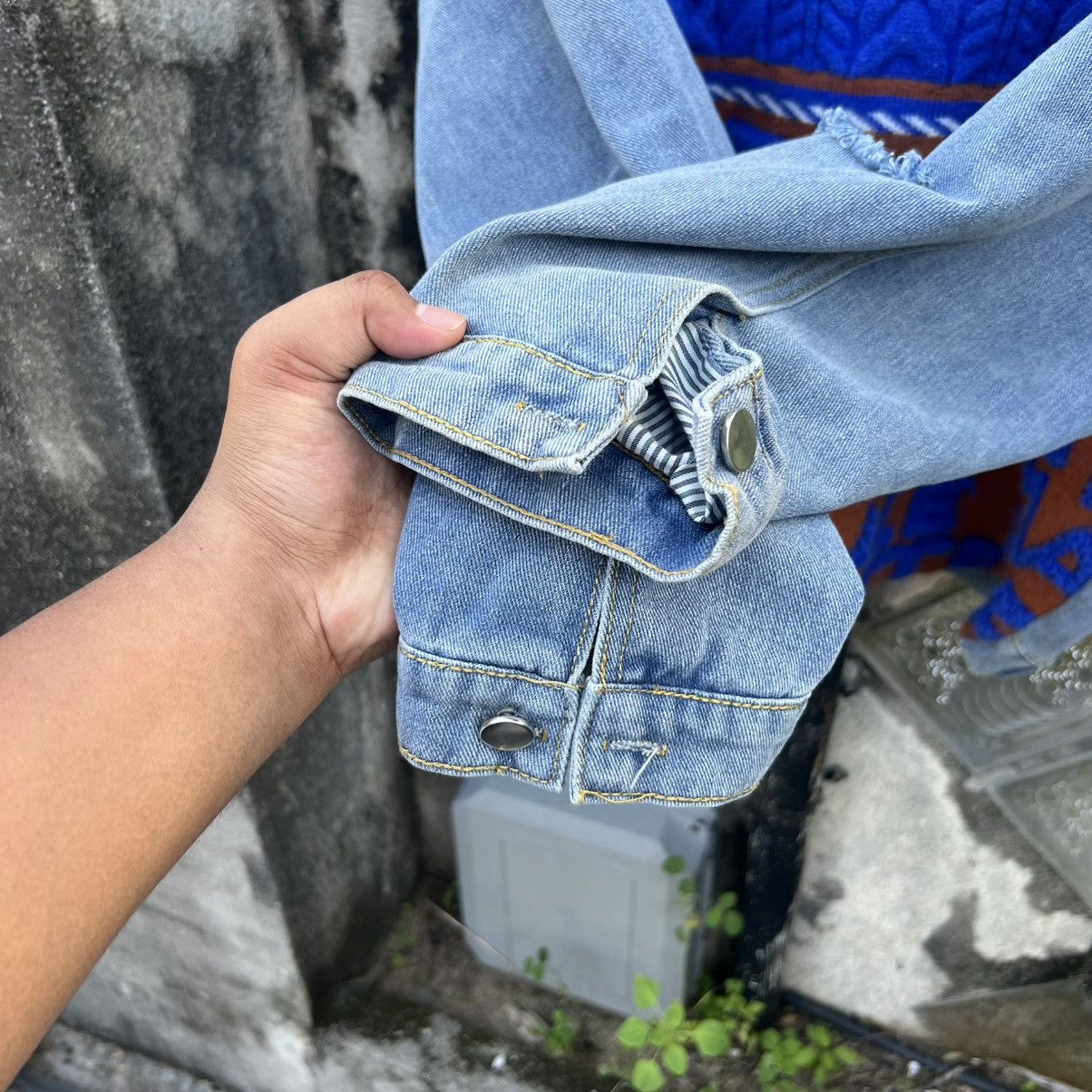 Japanese Brand “RARE” DISTRESS PATCHWORK DENIM JACKET Size US L / EU 52-54 / 3 - 6 Thumbnail