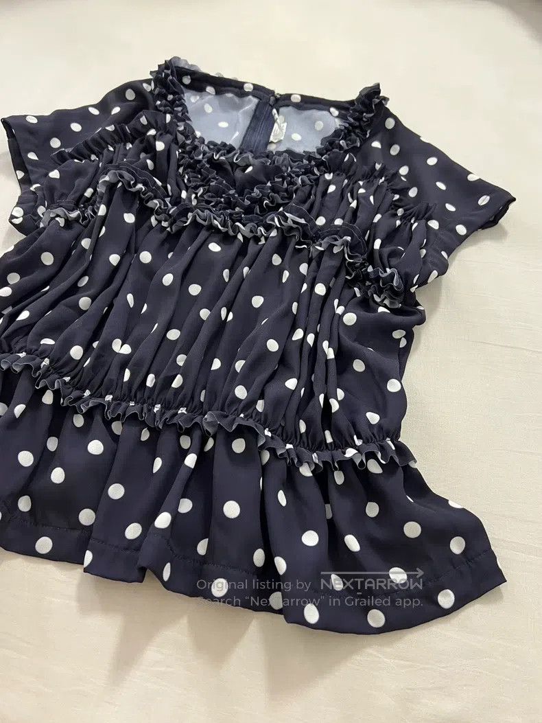 Comme des Garcons Comme des Garcons Lace Polka Dot Top Size S / US 4 / IT 40 - 2 Thumbnail
