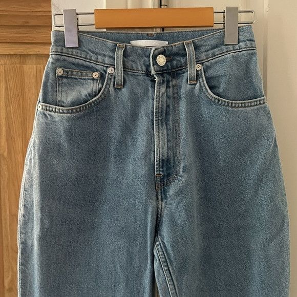 Helmut Lang 🎀 HELMUT LANG high rise slim leg jeans with raw hem 26 Size 24" / US 00 / IT 34 - 3 Thumbnail