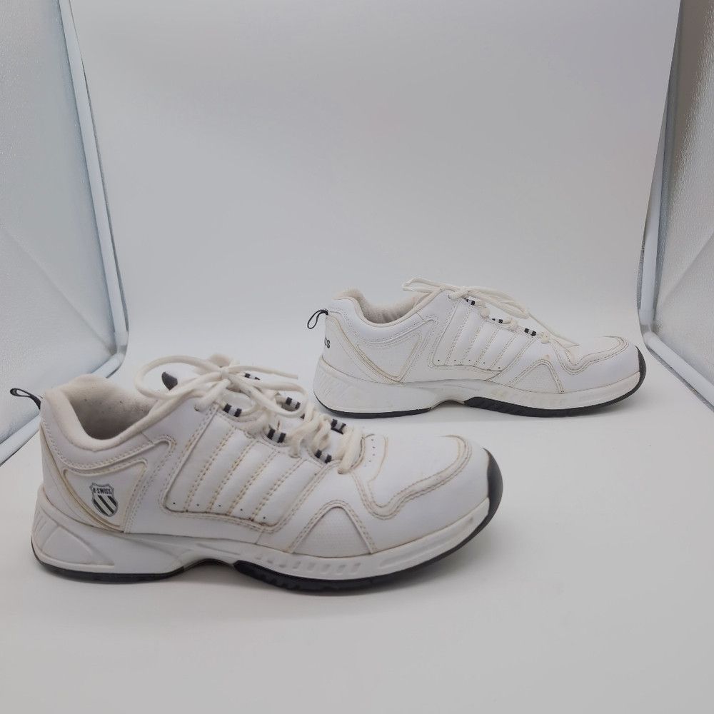 K-Swiss K Swiss Sz 10 02476125 LOW White Men's Athletic Sneakers Size US 10 / EU 43 - 8 Thumbnail