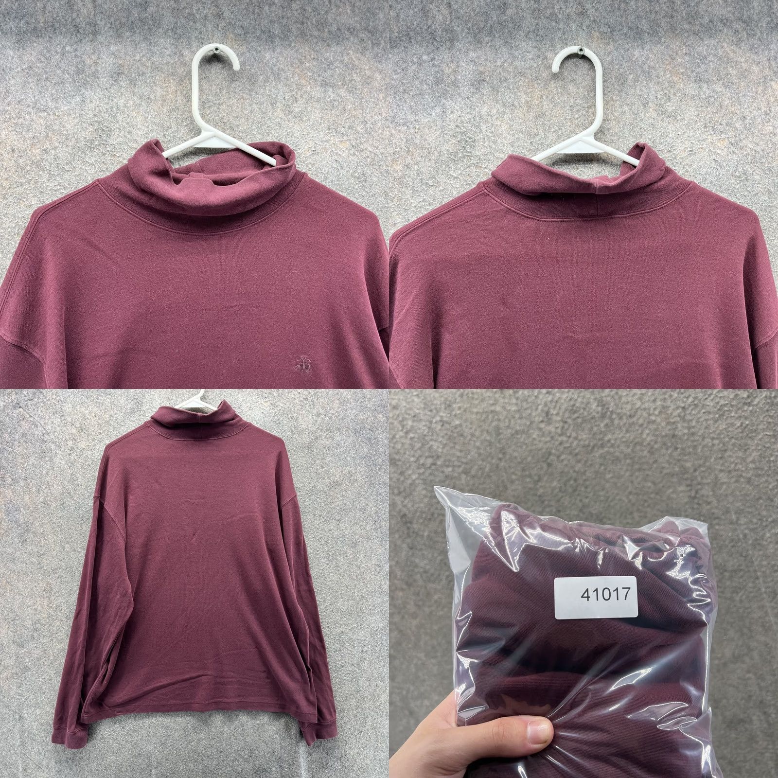 Brooks Brothers Brooks Sport Sweater Mens Large Red Cotton Turtleneck Pullover Logo Long Sleeve Regular Fit Pullover Size US L / EU 52-54 / 3 - 8 Thumbnail