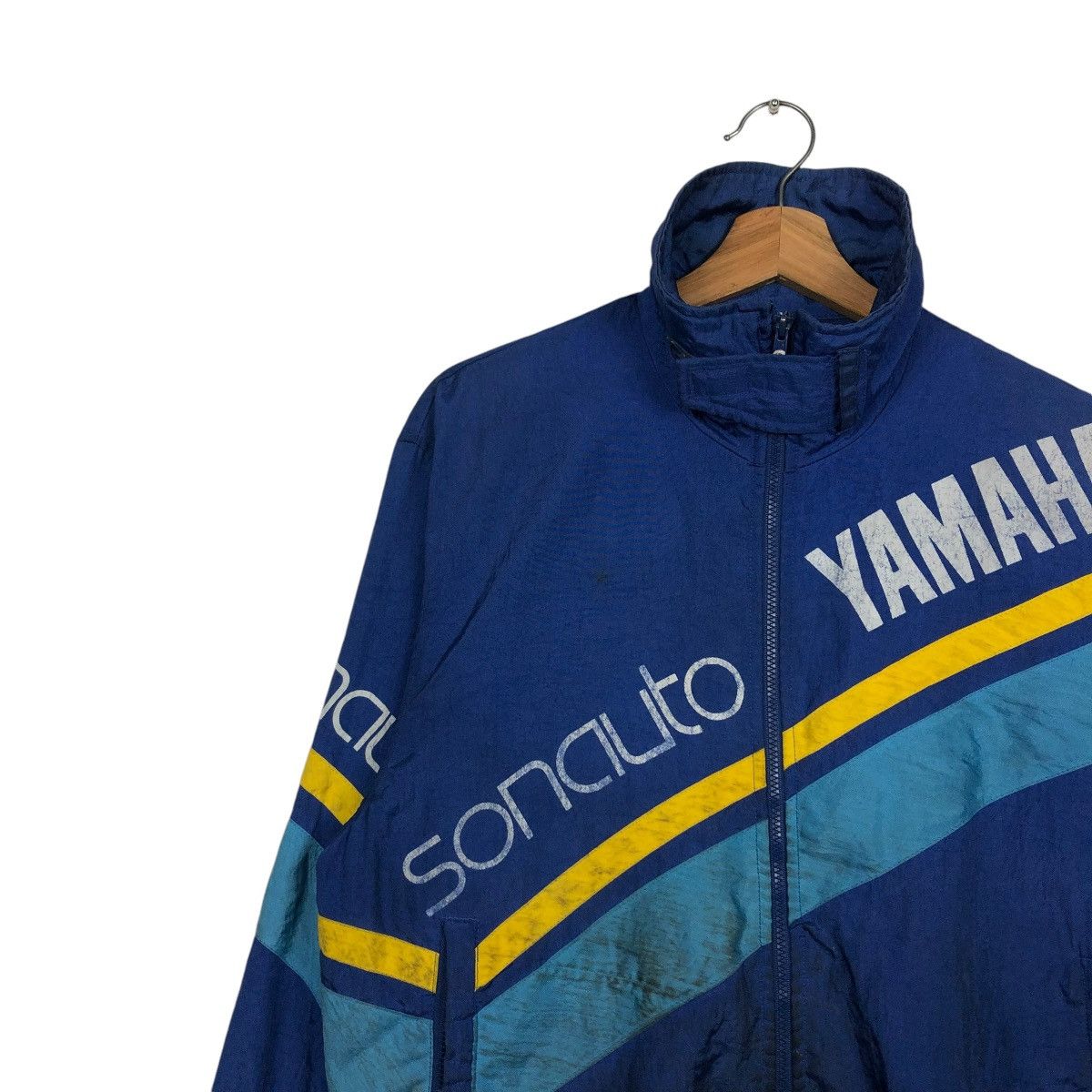Vintage 🔥VINTAGE BOMBER JACKET RACING SONAUTO YAMAHA BIG LOGO Size US M / EU 48-50 / 2 - 9 Thumbnail