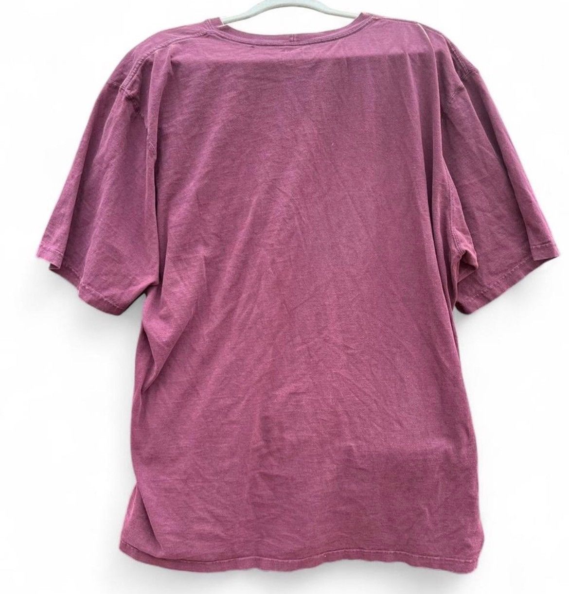 Carhartt Vintage Faded Carhartt K87 Pocket Tee Burgundy / Port L Size US XXL / EU 58 / 5 - 2 Thumbnail