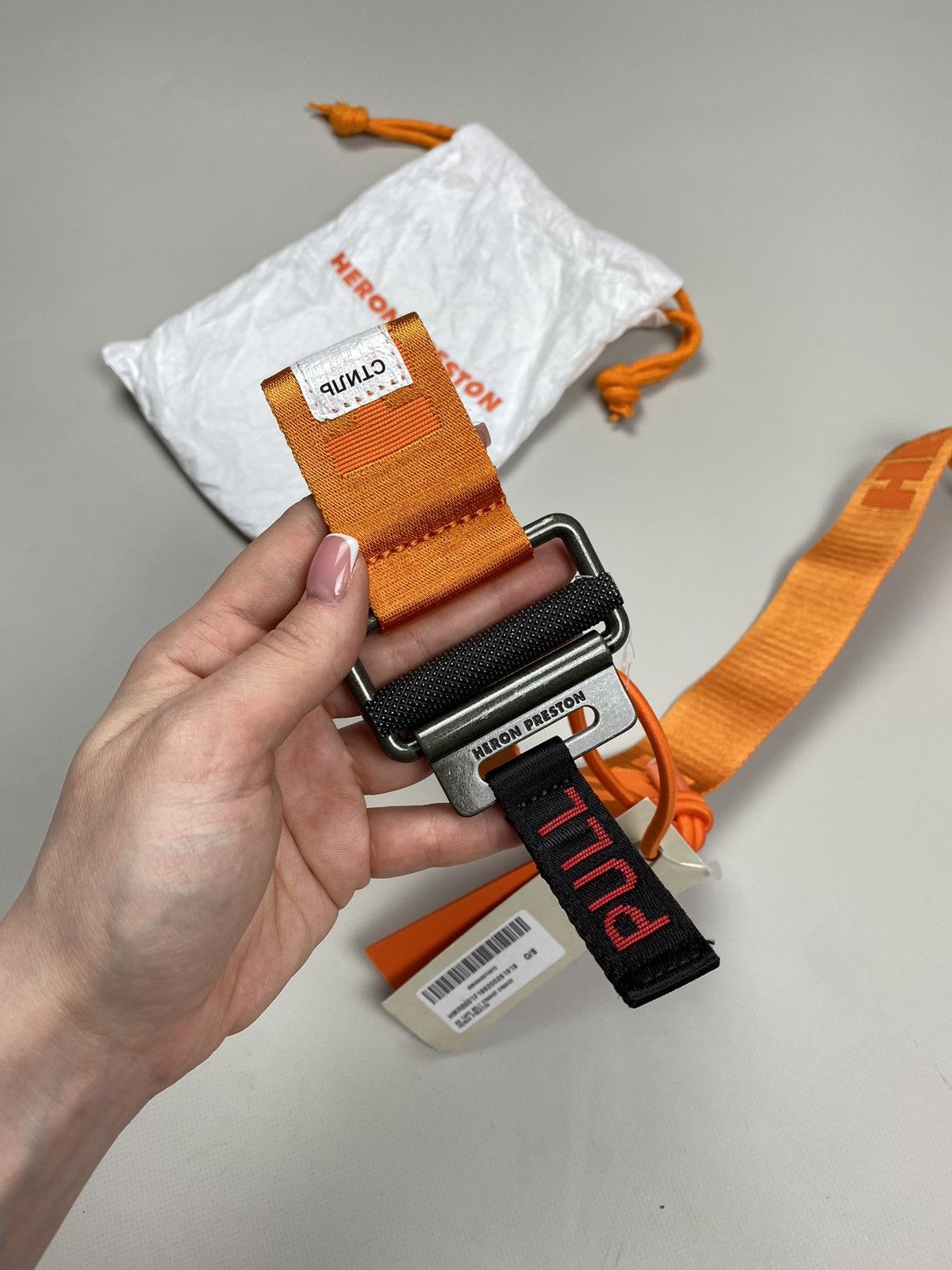 Heron Preston BNWT! Heron Preston KK Tape Belt Orange One Size Size ONE SIZE - 12 Thumbnail