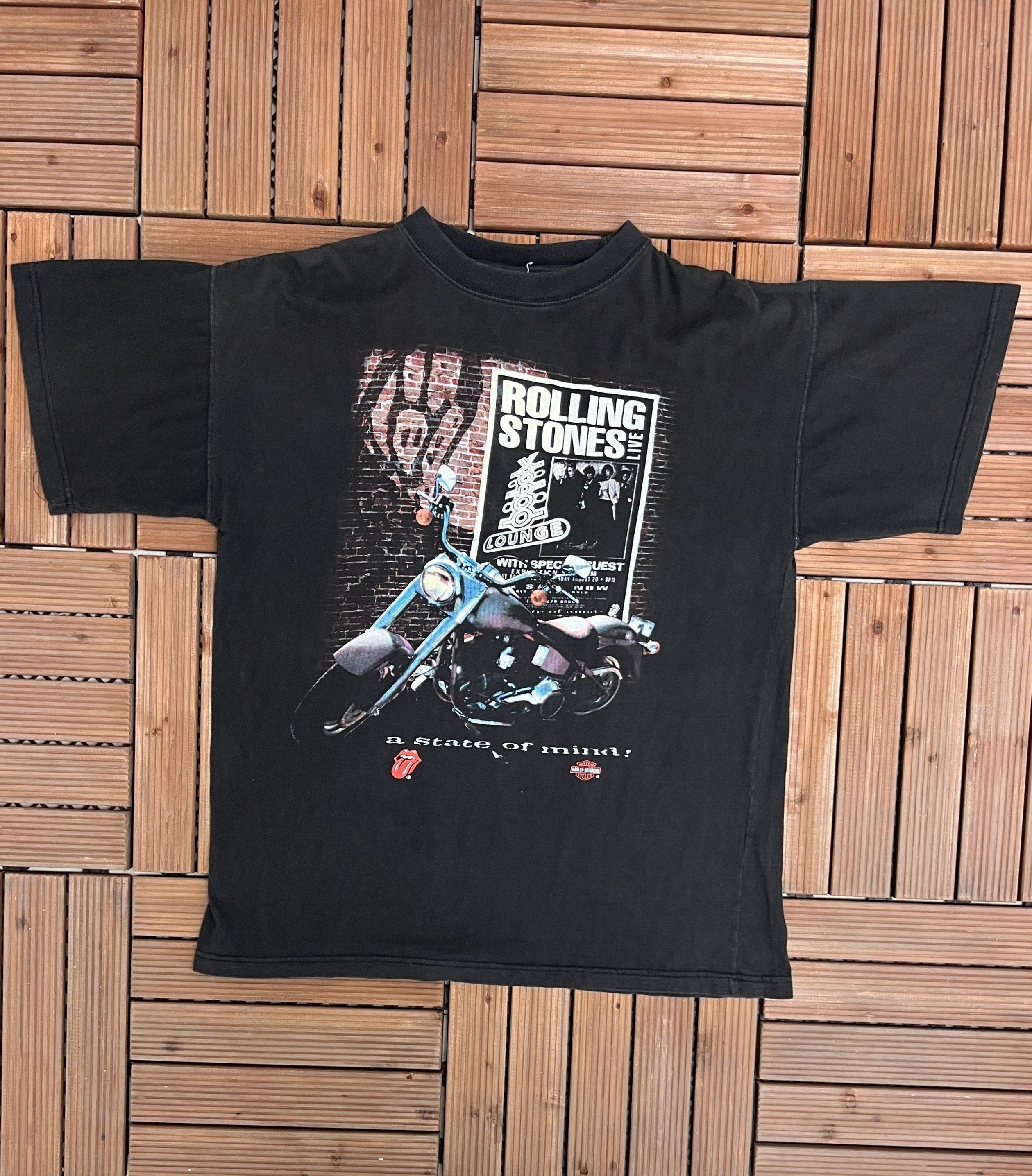 Vintage Harley Davidson Rolling Stones Voodoo Lounge Vintage Tee Size US XL / EU 56 / 4 - 1 Thumbnail