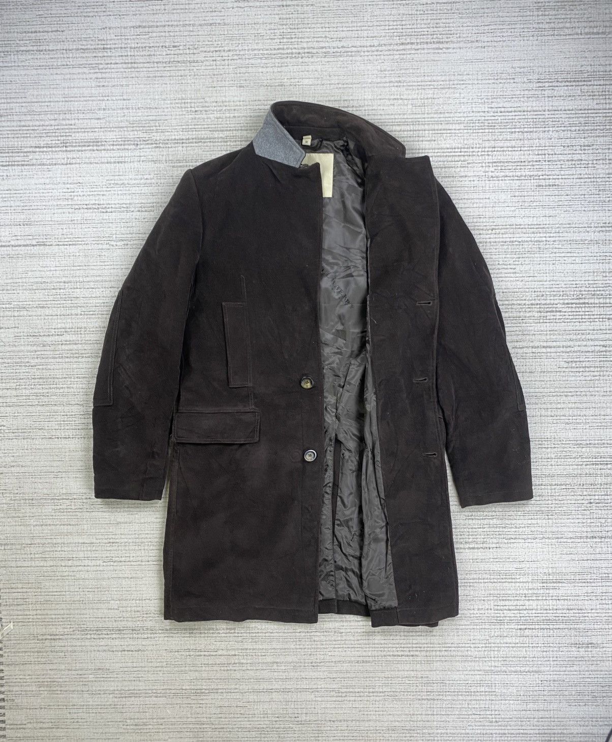 Burberry × Japanese Brand × Vintage Vintage Burberry London Double Colar Wool Trench Coat Jacket Size US M / EU 48-50 / 2 - 6 Thumbnail