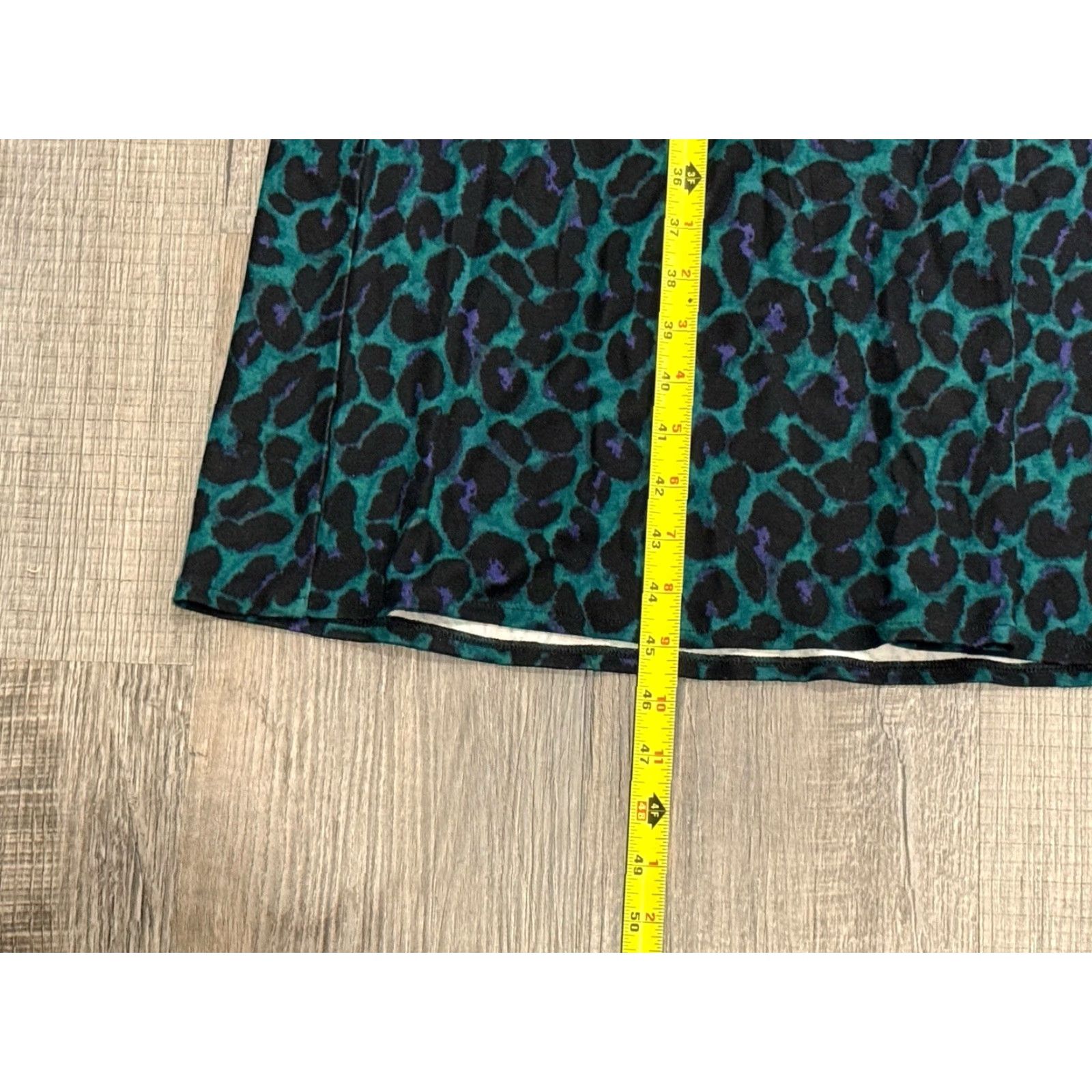 J. Jill J. Jill Pine Royal Leopard Lightweight Ponte Knit Midi Dress Women Sz L NWT Size L / US 10 / IT 46 - 4 Thumbnail