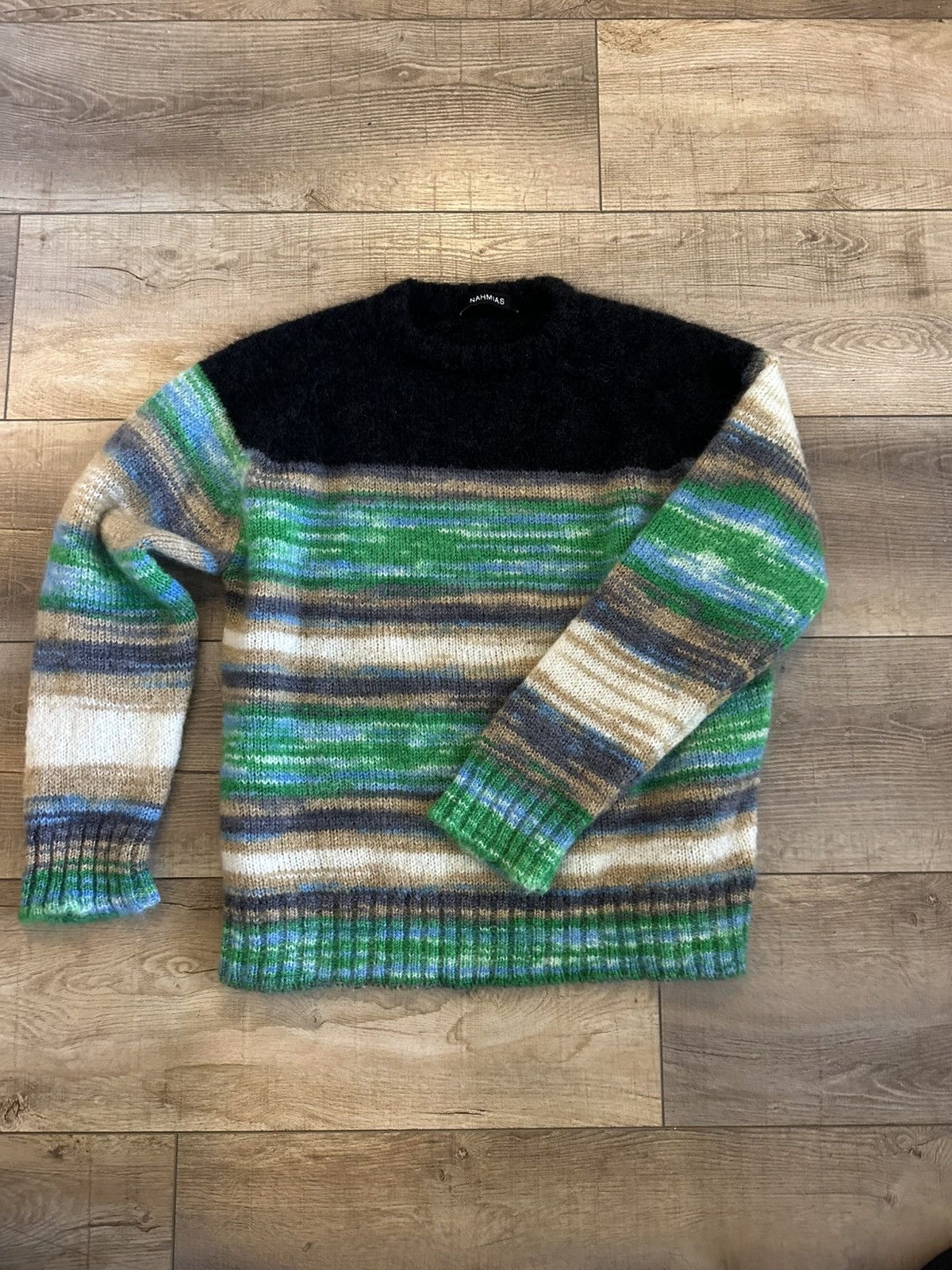 Nahmias Nahmias Intarsia-Knit Sweatshirt (Medium) – New Size US M / EU 48-50 / 2 - 2 Thumbnail