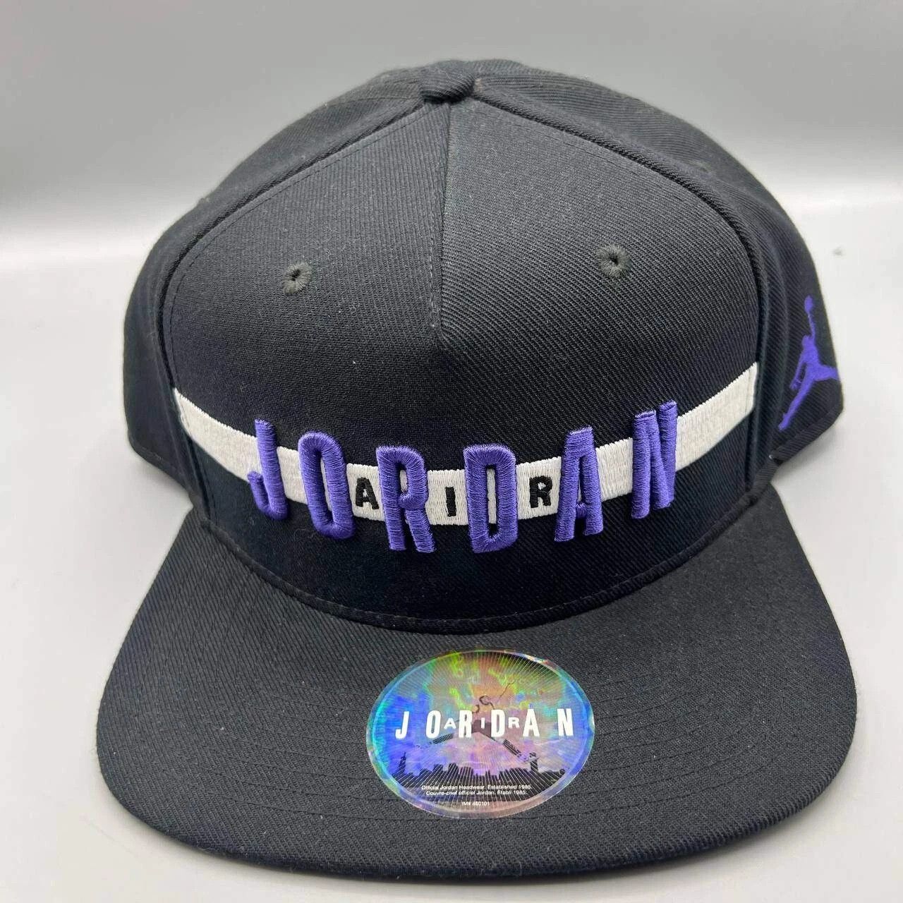 Jordan Brand Air Jordan Hat Men Black Embroidered Logo Jumpman Snap Back Size ONE SIZE - 1 Thumbnail