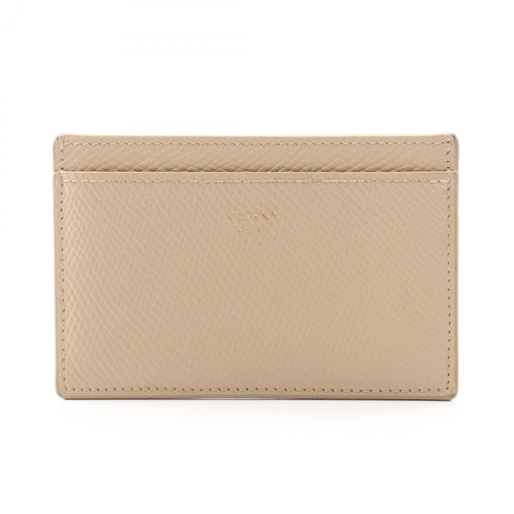 Celine Celine Celine Leather Card Holder Leather Card Case 10B703BEL DUTY FREE for USA Size ONE SIZE - 1 Thumbnail