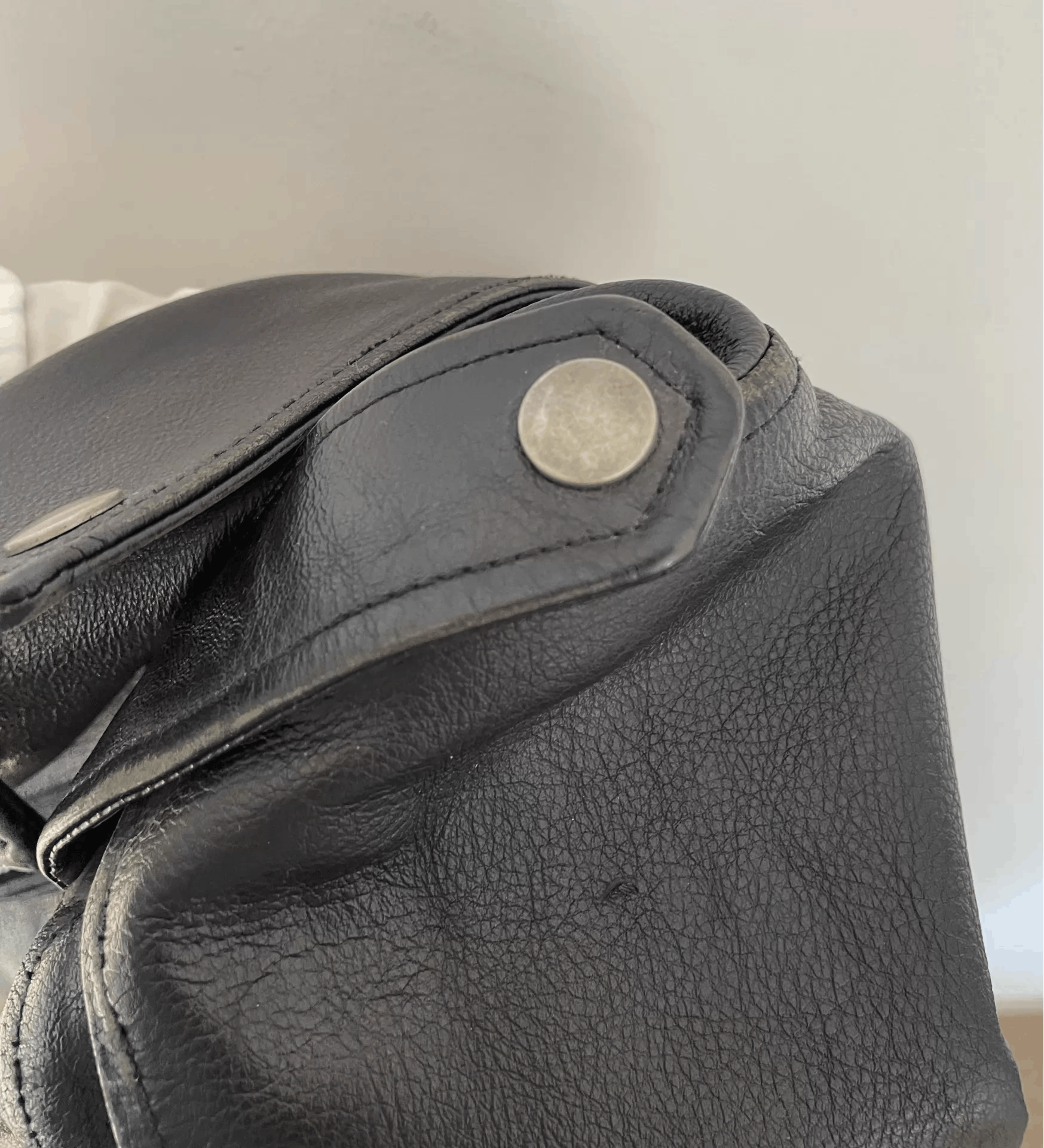 Balenciaga Balenciaga 17FW Men's VintageWashed Biker Leather Jacket Ｑ21 Size US L / EU 52-54 / 3 - 3 Thumbnail