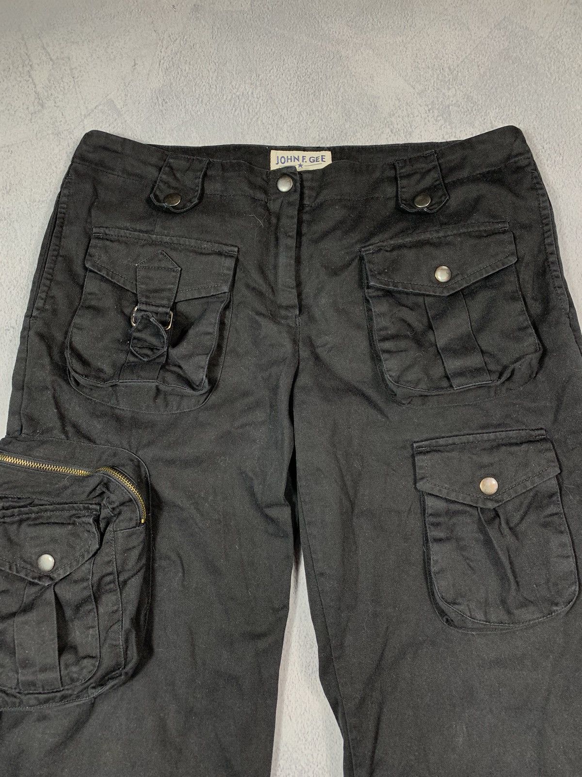 Japanese Brand Vintage Y2K Avant Garde style cargo zip pants bondage opium Size 30" / US 8 / IT 44 - 2 Thumbnail