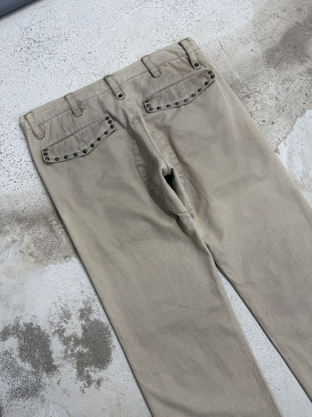 Japanese Brand Vintage Y2K Rescue Squad Studded Pocket High Oz Denim Size US 32 / EU 48 - 12 Thumbnail
