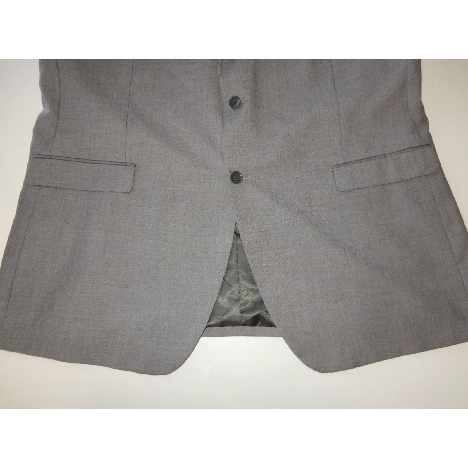 Salvatore Ferragamo Salvatore Exte Sport Coat Blazer Jacket Mens 50 Gray Polyester/Viscose Regular US 60L EUR/50L Vest? Size US M / EU 48-50 / 2 - 3 Thumbnail