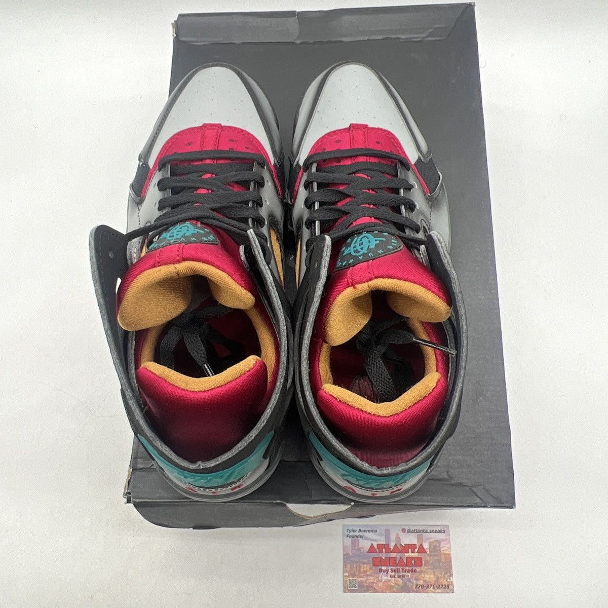 Nike Air flight hurarache air brush Bordeaux Size US 9.5 / EU 42-43 - 7 Thumbnail