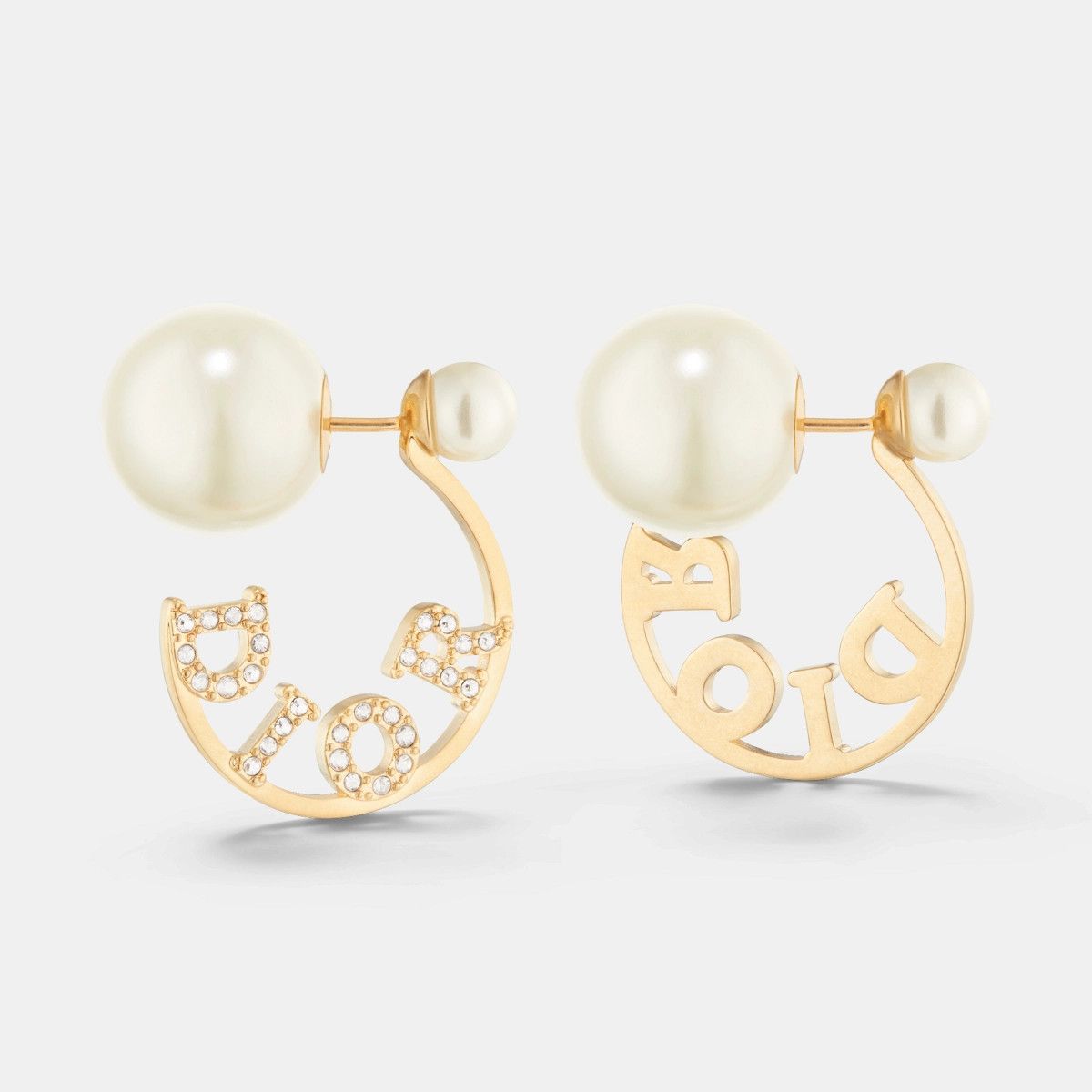 Dior o1bcso1str0126 Size:OS/Tribales Earrings in Golden/White Size ONE SIZE - 1 Thumbnail