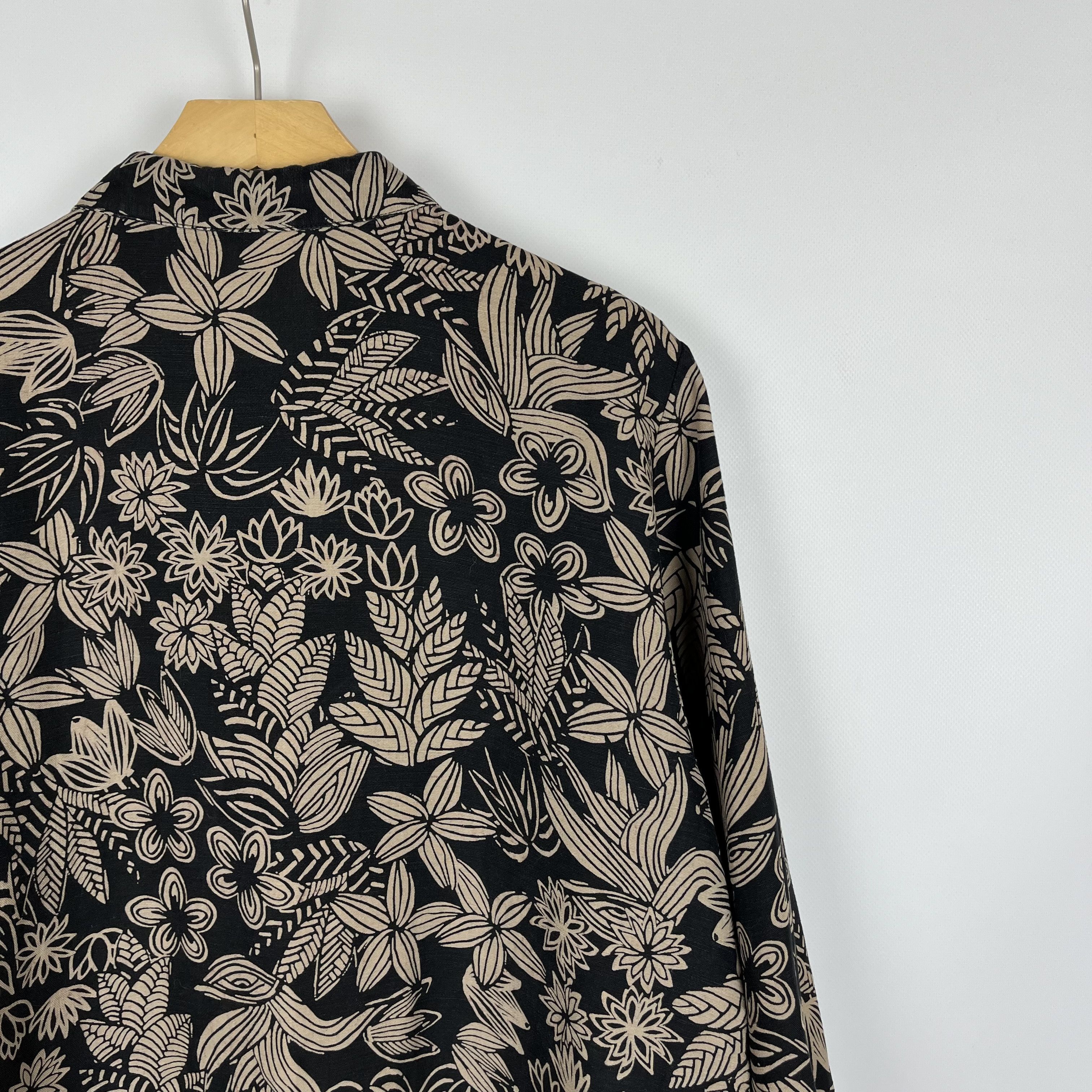 Gudrun Sjoden Ladies Gudrun Sjoden Floral Lilen Midi Tunic Dress Size L / US 10 / IT 46 - 19 Thumbnail