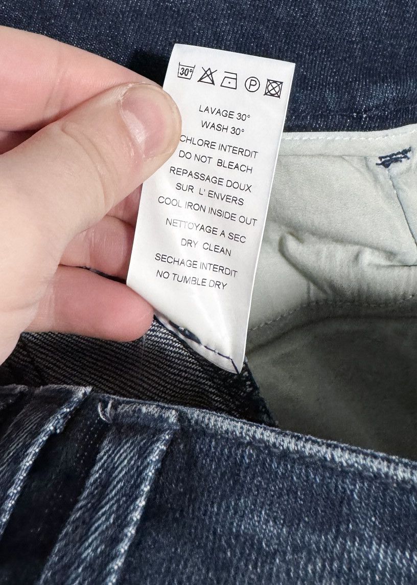 Balmain Balmain Washed Indigo Blue Biker Skinny Jeans Size 27" / US 4 / IT 40 - 8 Thumbnail