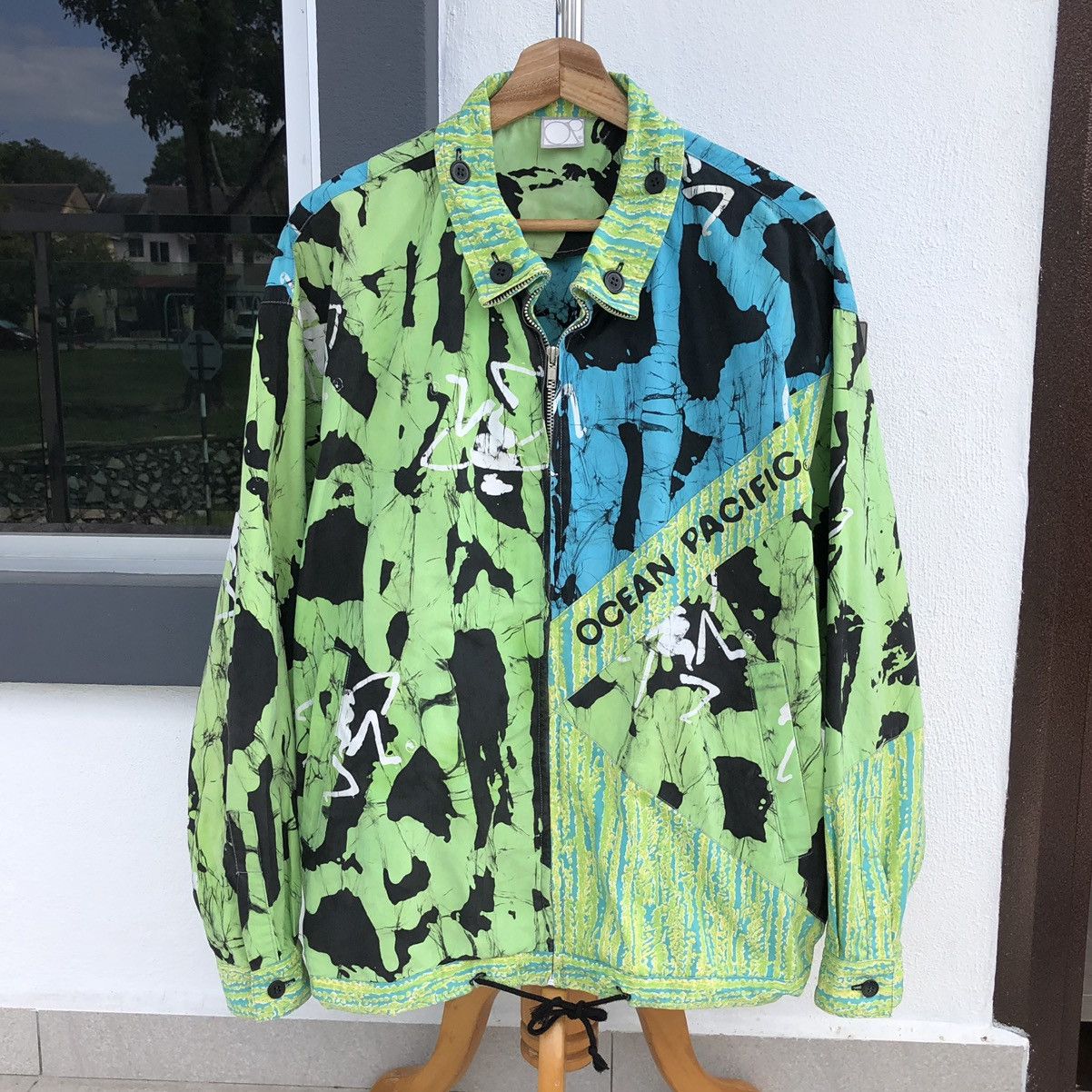 Ocean Pacific Vintage OCEAN PACIFIC Patchwork Light Jacket Size US L / EU 52-54 / 3 - 5 Thumbnail