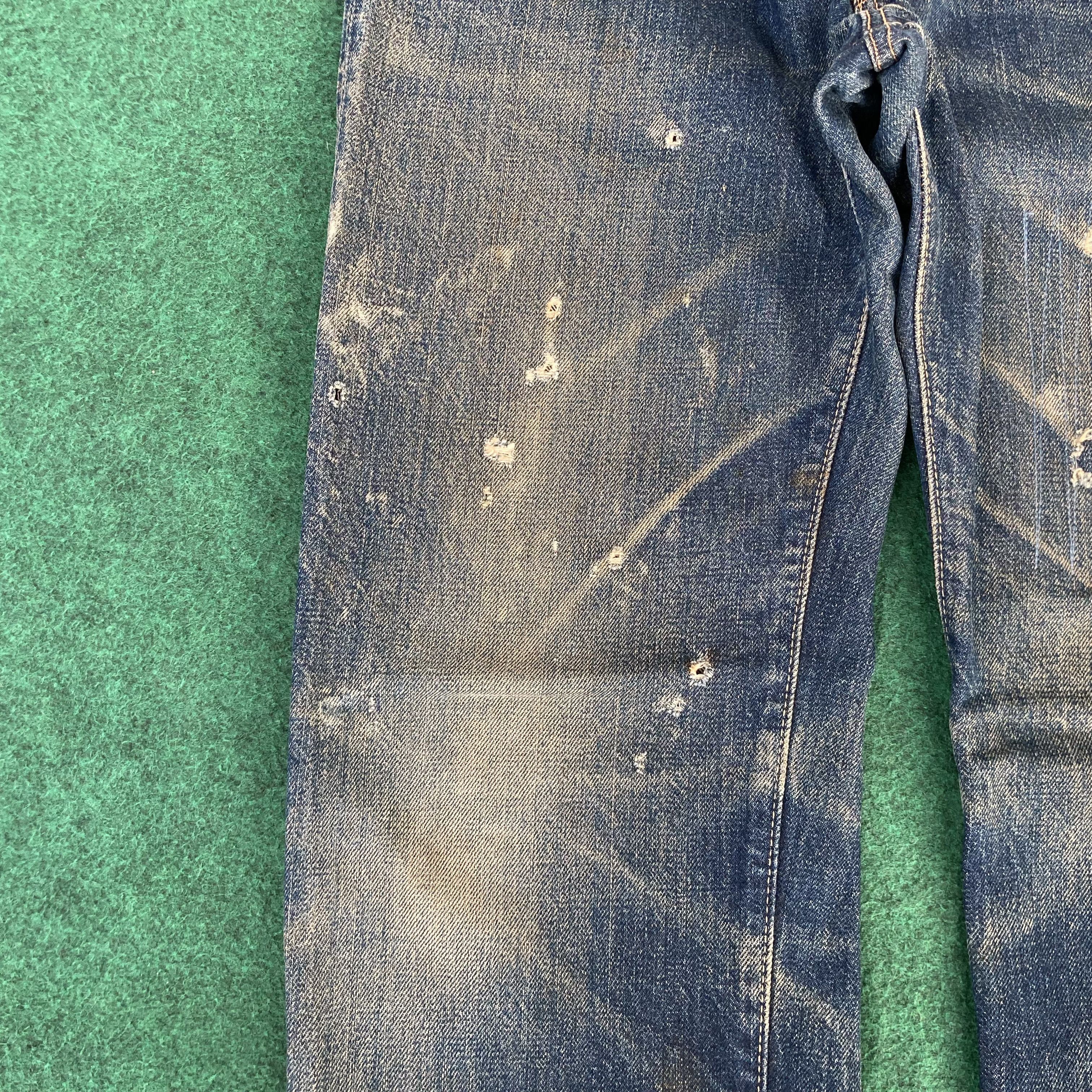 Johnbull Vtg Sewing Chop John Bull Osaka Denim Japan Selvedge Jeans Size US 27 - 9 Thumbnail