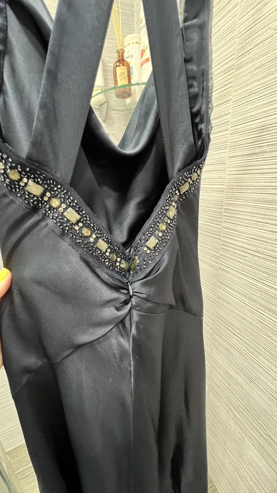 Bcbgmaxazria BCBG Maxazria Dress Womens Size 0 Navy Jewel Embellished Size XS / US 0-2 / IT 36-38 - 9 Thumbnail